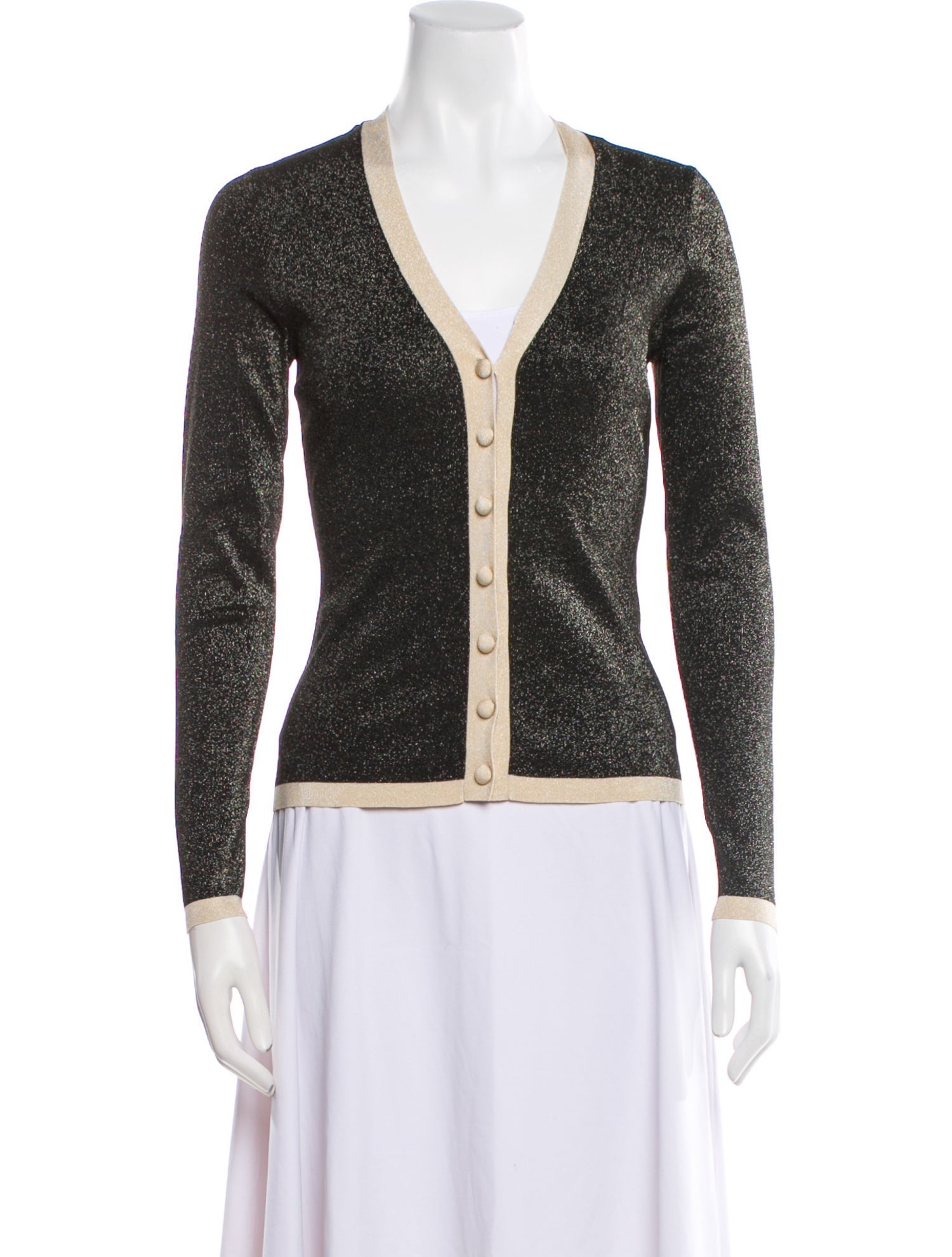 Zimmermann Striped V-Neck Sweater w/ Tags