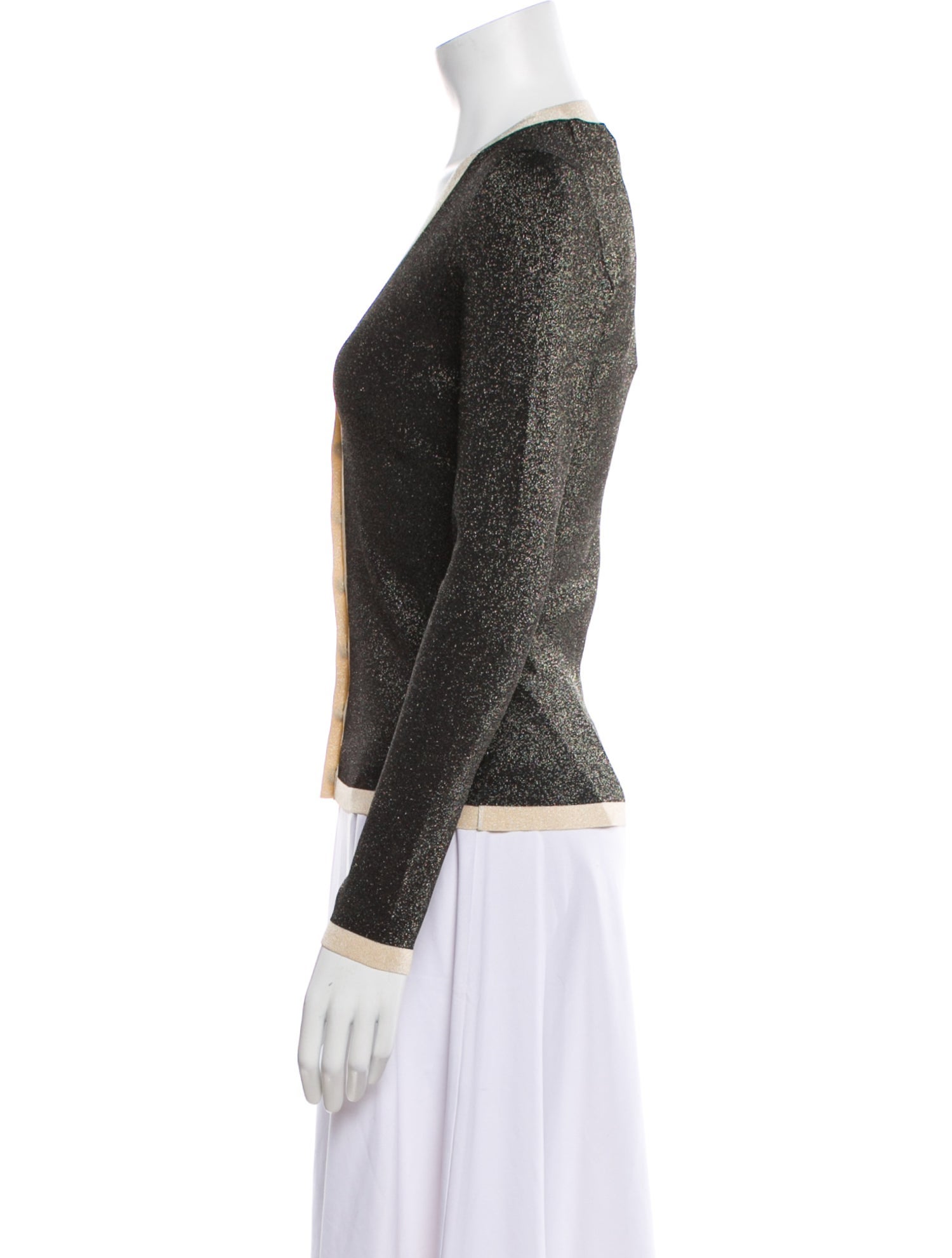 Zimmermann Striped V-Neck Sweater w/ Tags