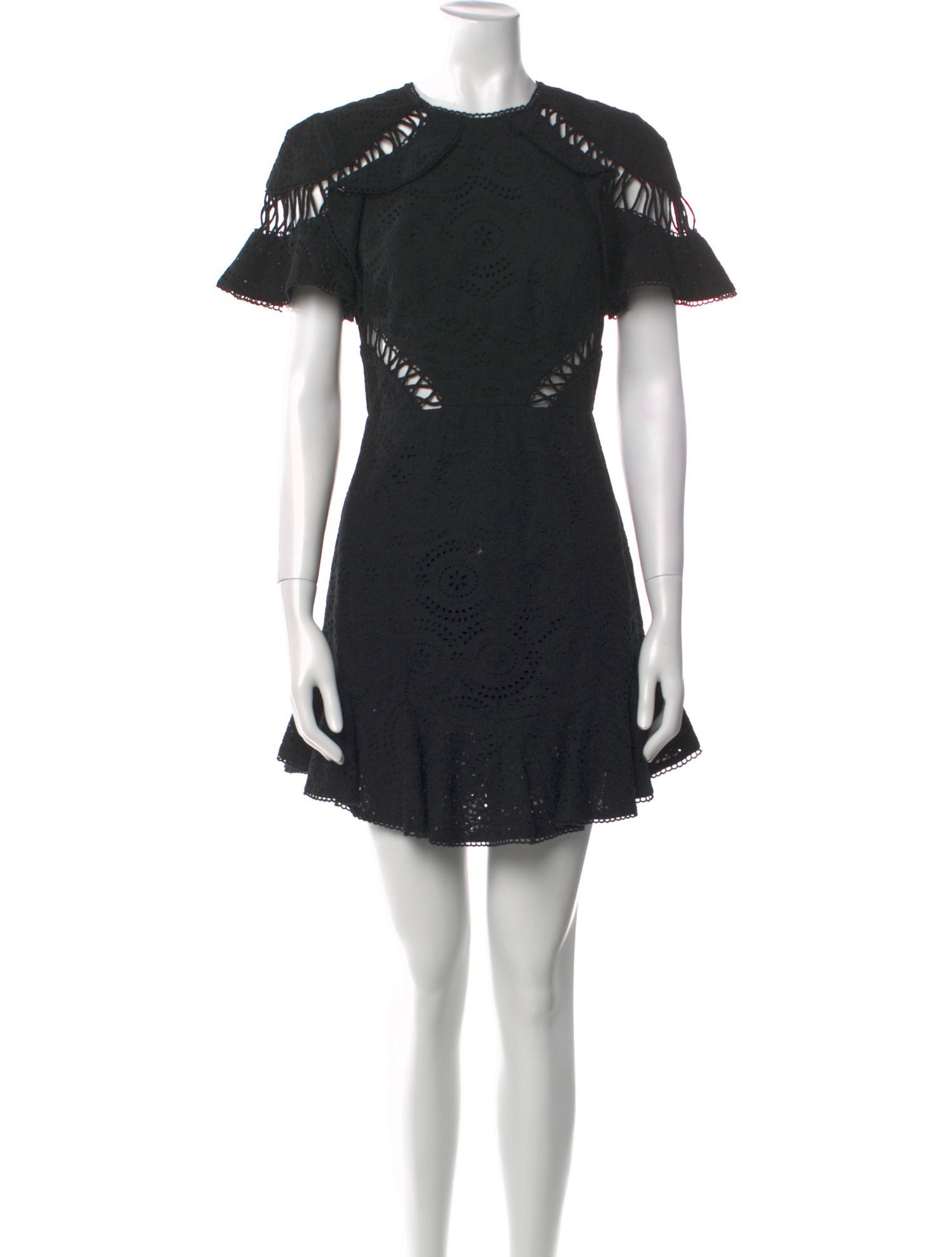 Zimmermann Crew Neck Mini Dress