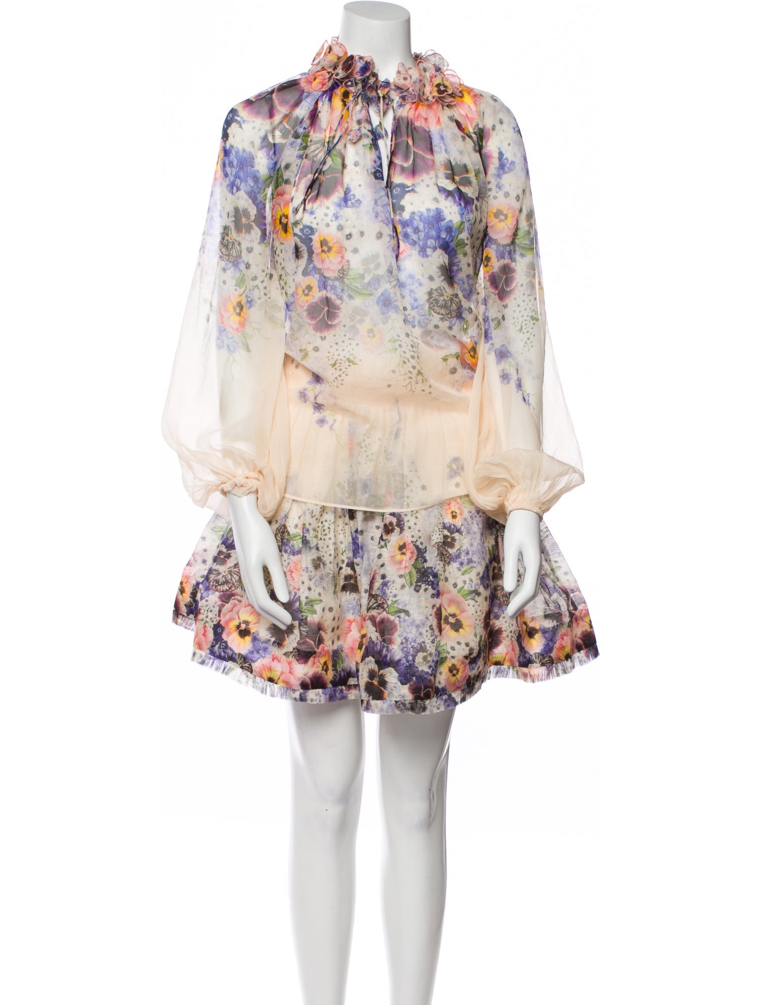 Zimmermann Linen Printed Skirt Suit