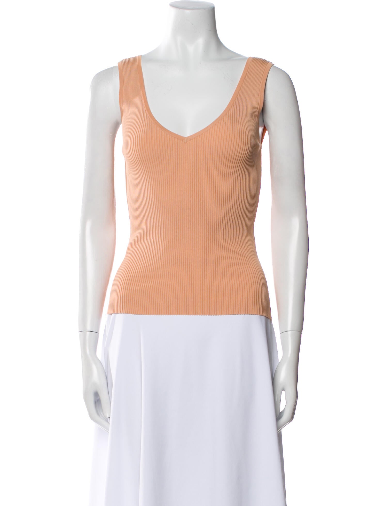Zimmermann V-Neck Sleeveless Crop Top