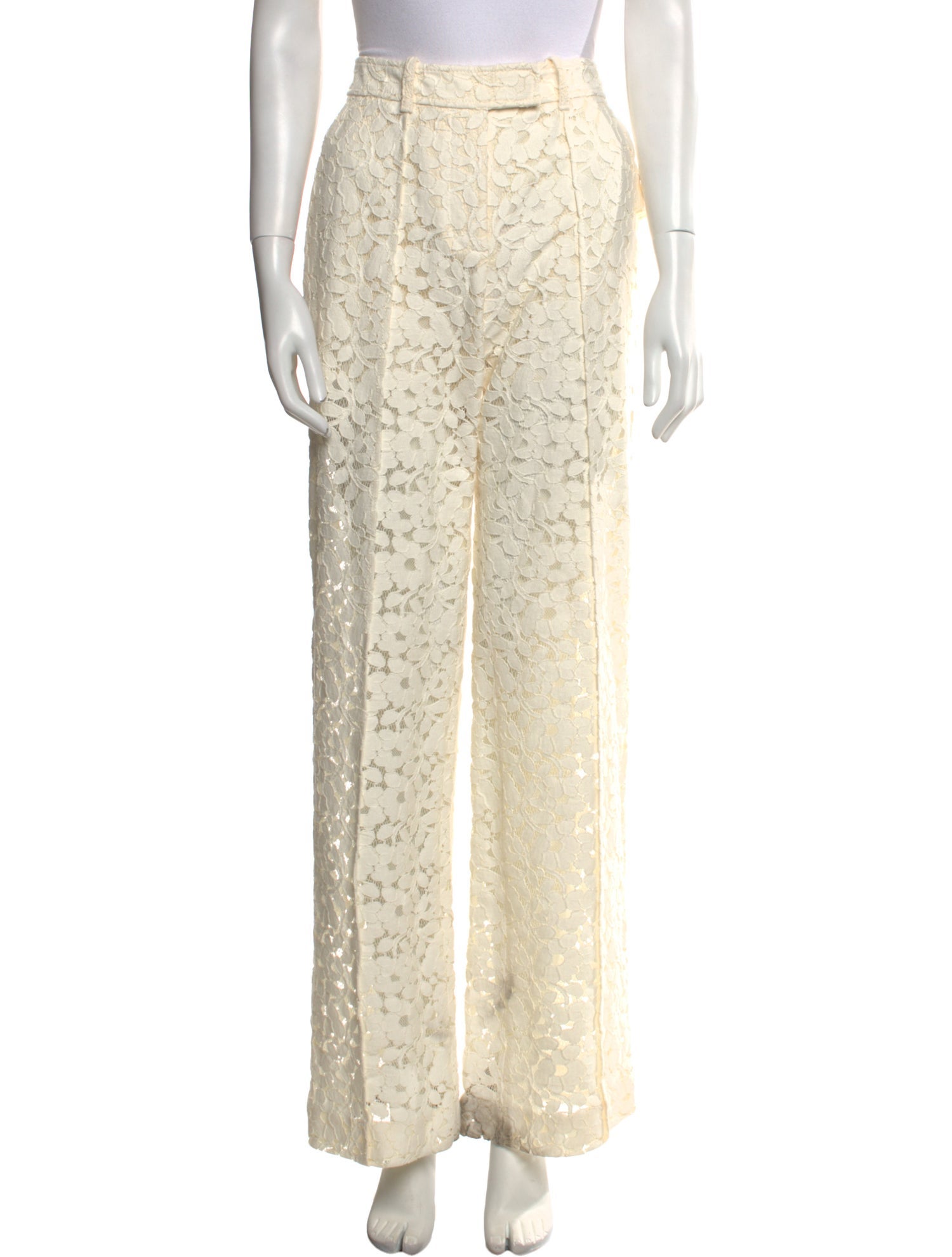 Zimmermann Lace Pattern Wide Leg Pants