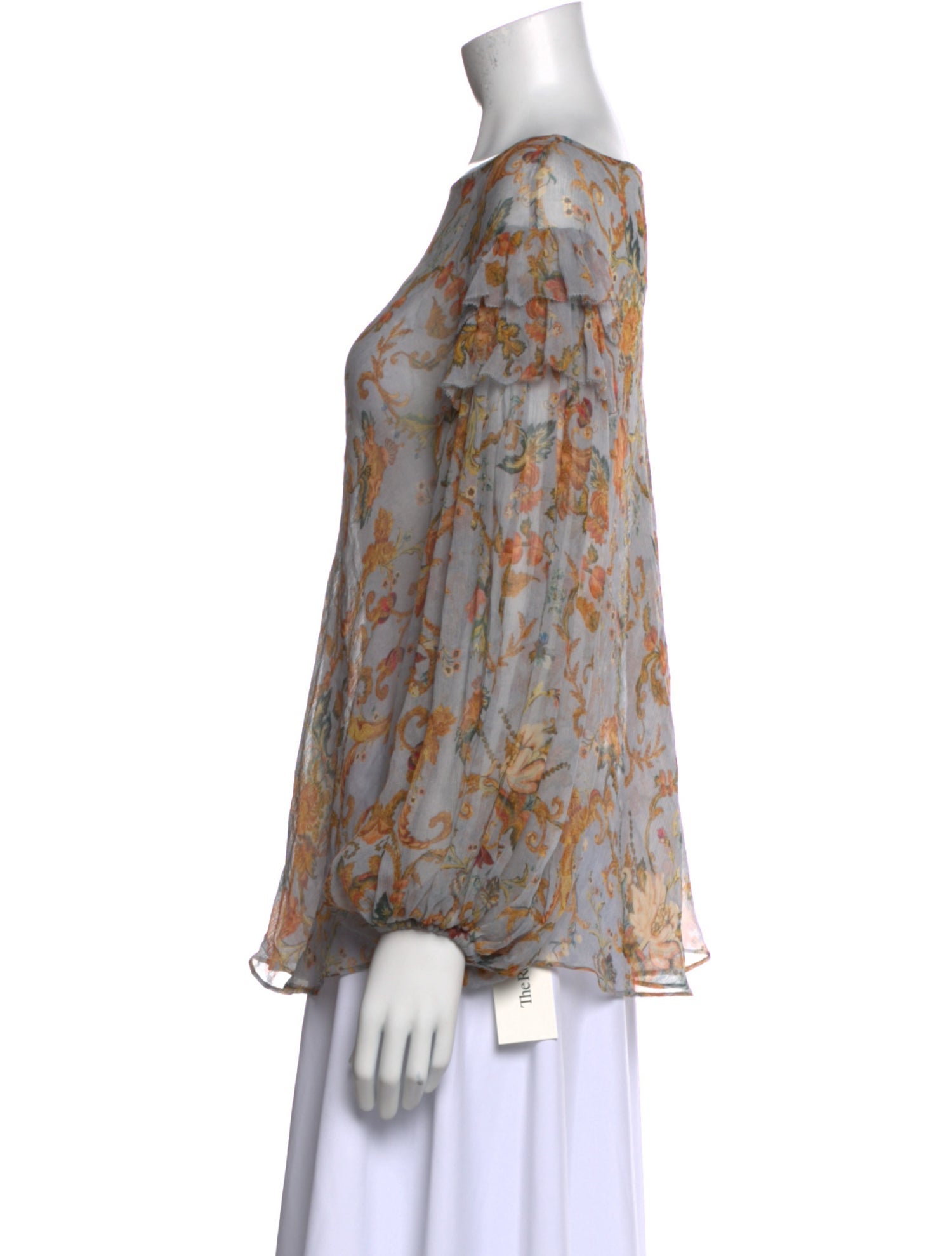 Zimmermann Silk Floral Print Blouse