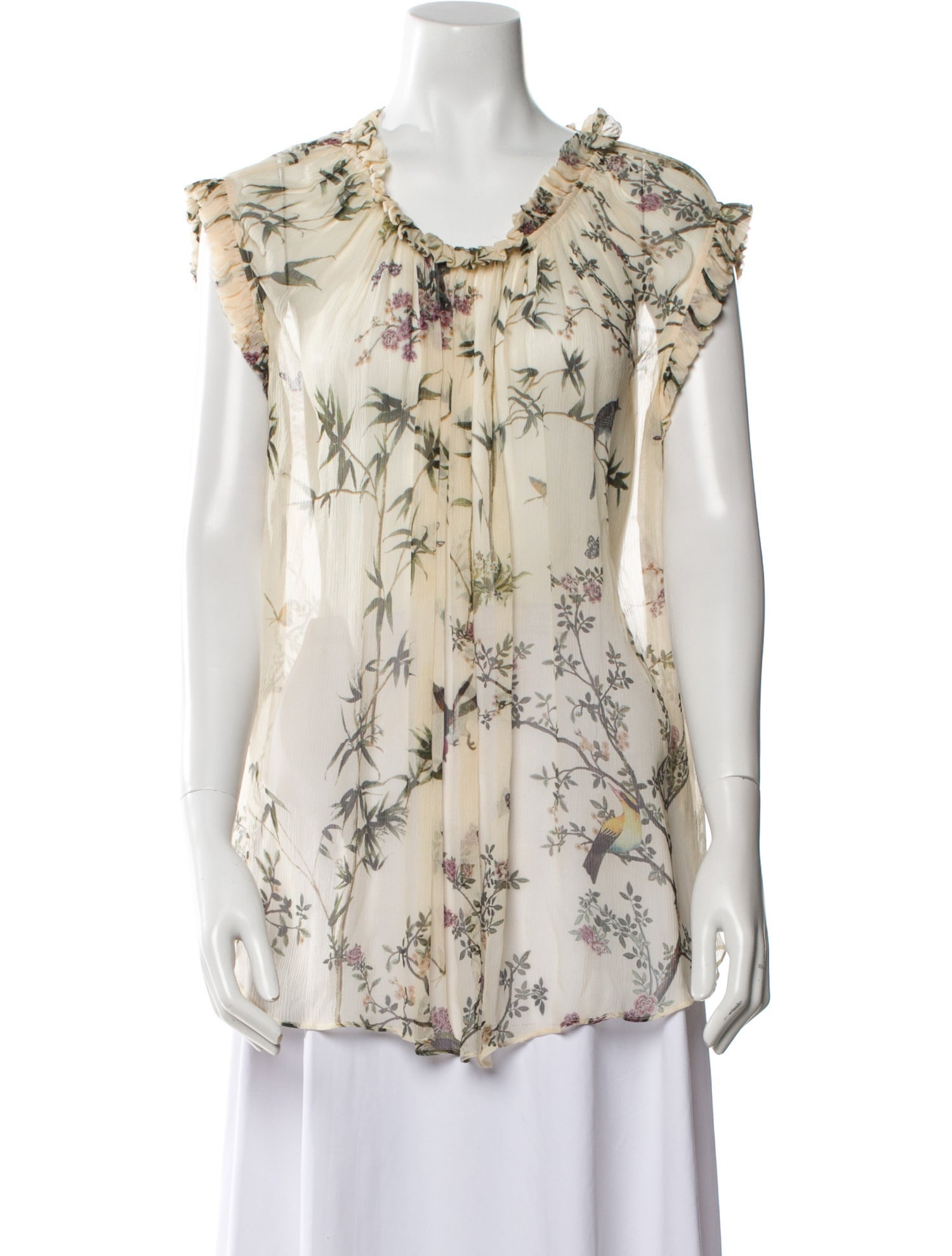 Zimmermann Silk Floral Print Blouse
