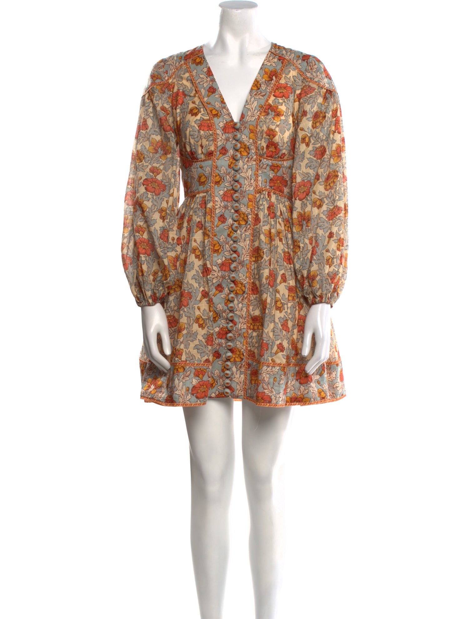 Zimmermann Floral Print Mini Dress