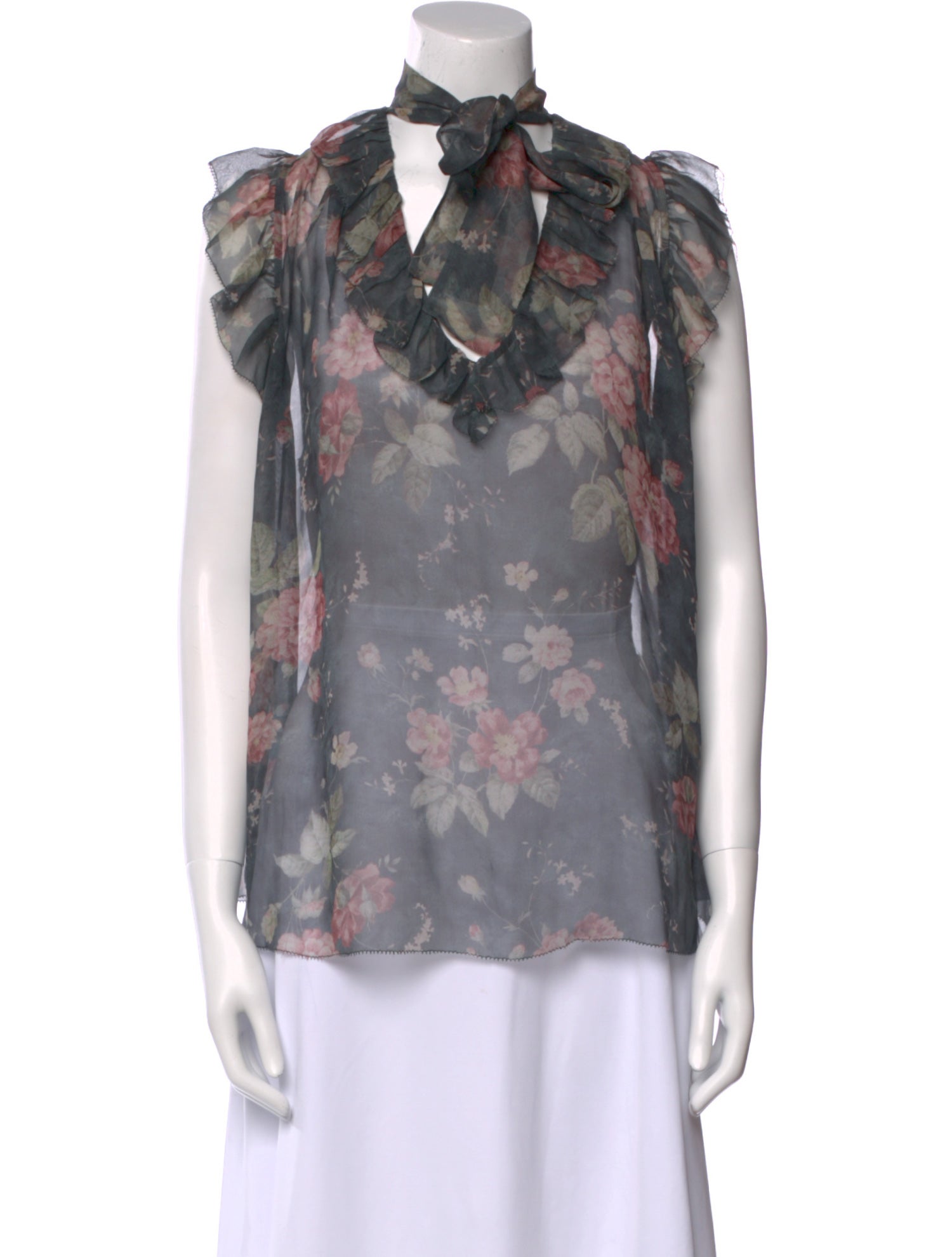 Zimmermann Silk Floral Print Blouse