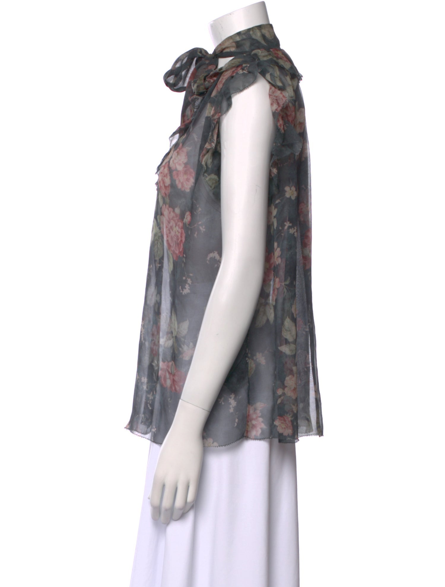 Zimmermann Silk Floral Print Blouse