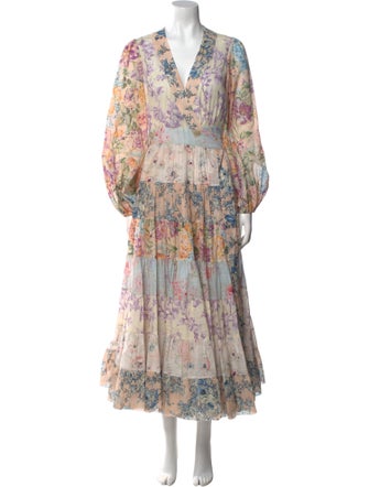 Zimmermann Floral Print Long Dress
