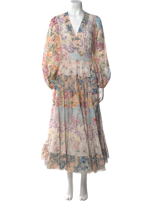 Zimmermann Floral Print Long Dress