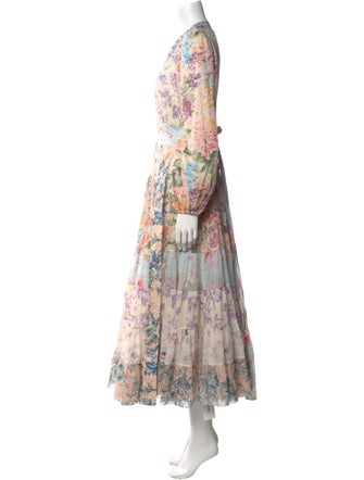 Zimmermann Floral Print Long Dress