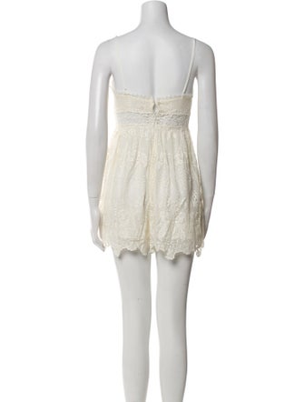 Zimmermann Silk V-Neck Romper