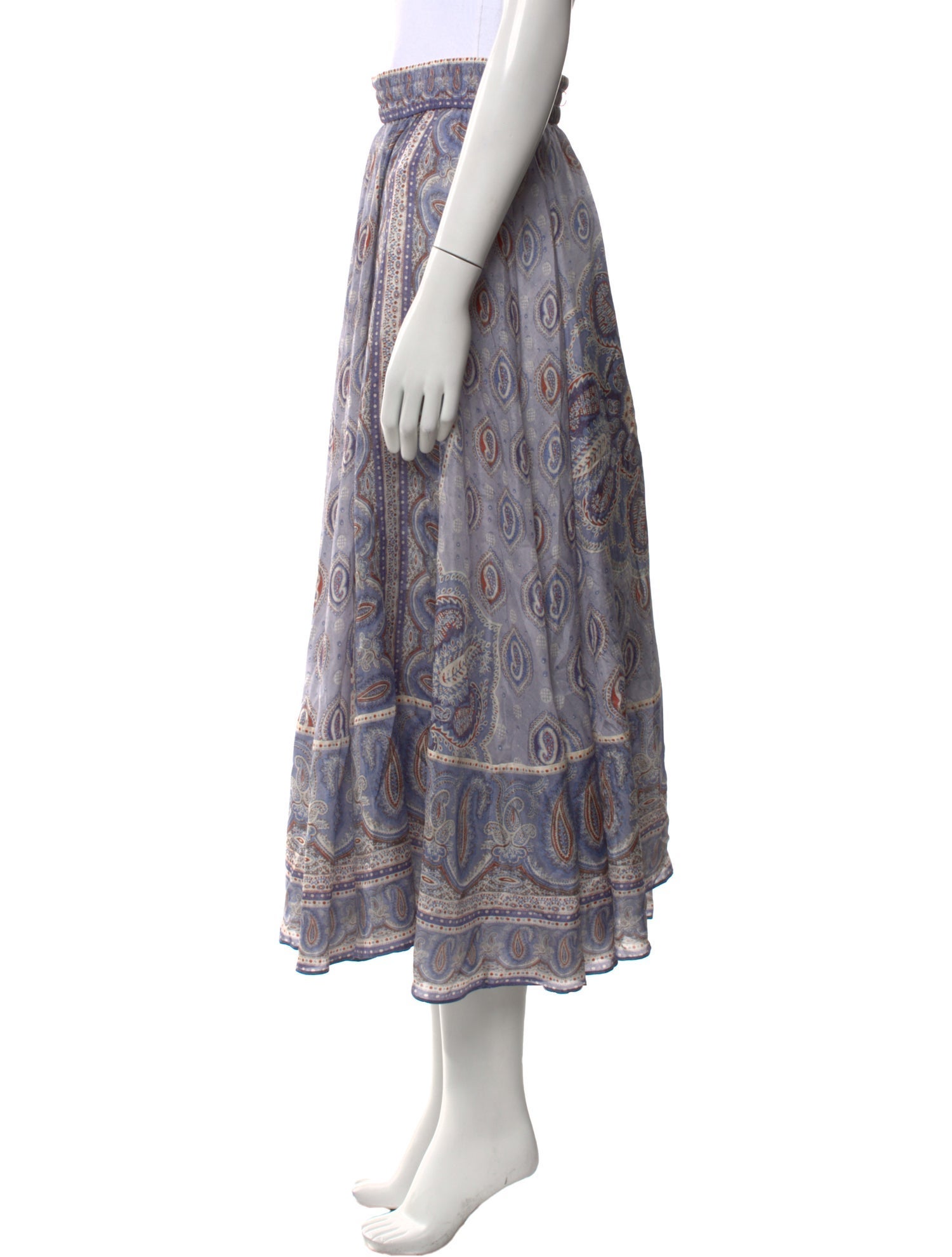 Zimmermann Silk Midi Length Skirt