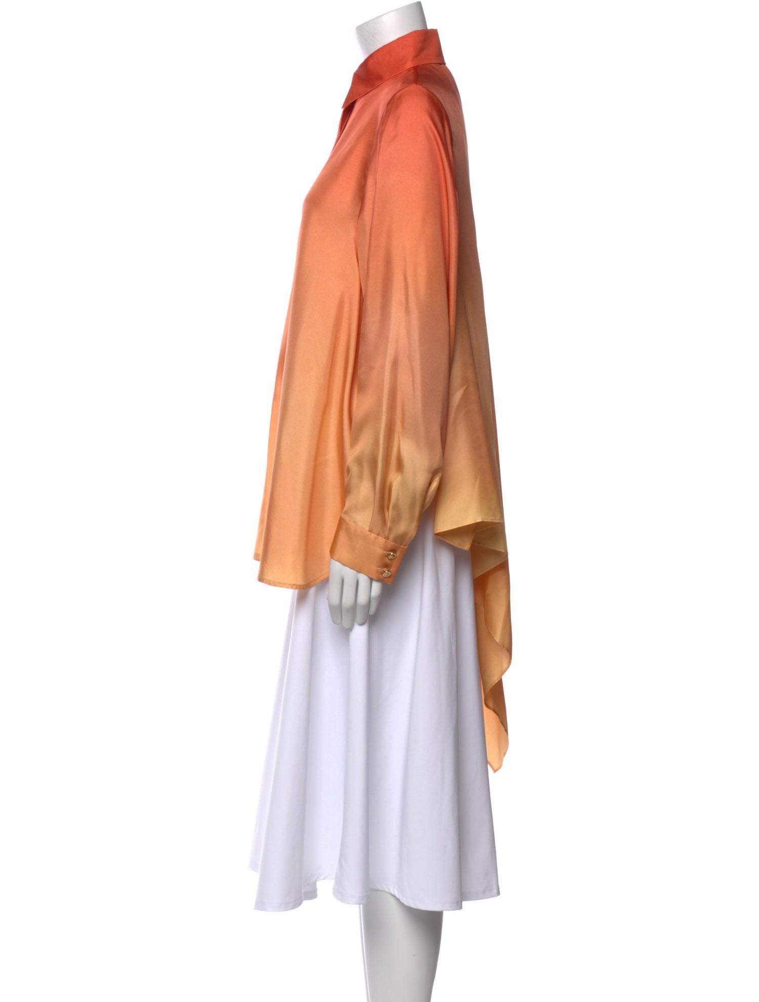 Zimmermann Silk Long Sleeve Button-Up Top