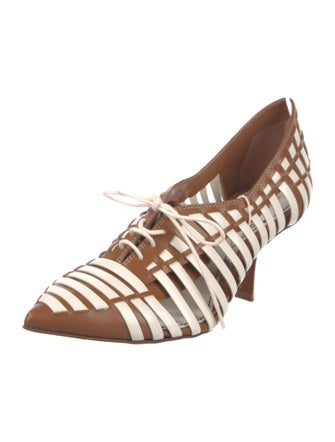 Zimmermann Leather Colorblock Pattern Pumps