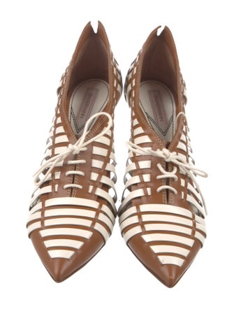 Zimmermann Leather Colorblock Pattern Pumps