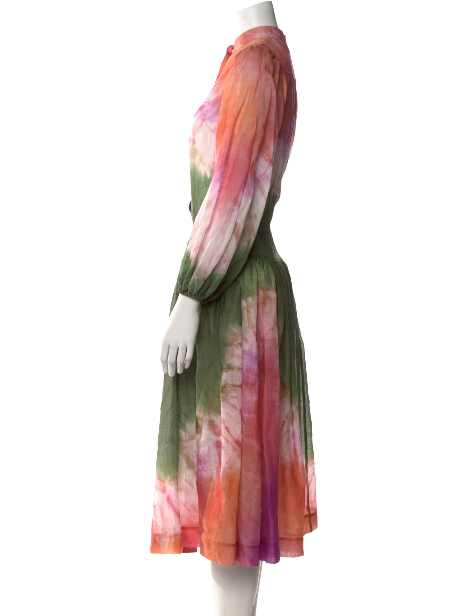 Zimmermann Tie-Dye Print Long Dress
