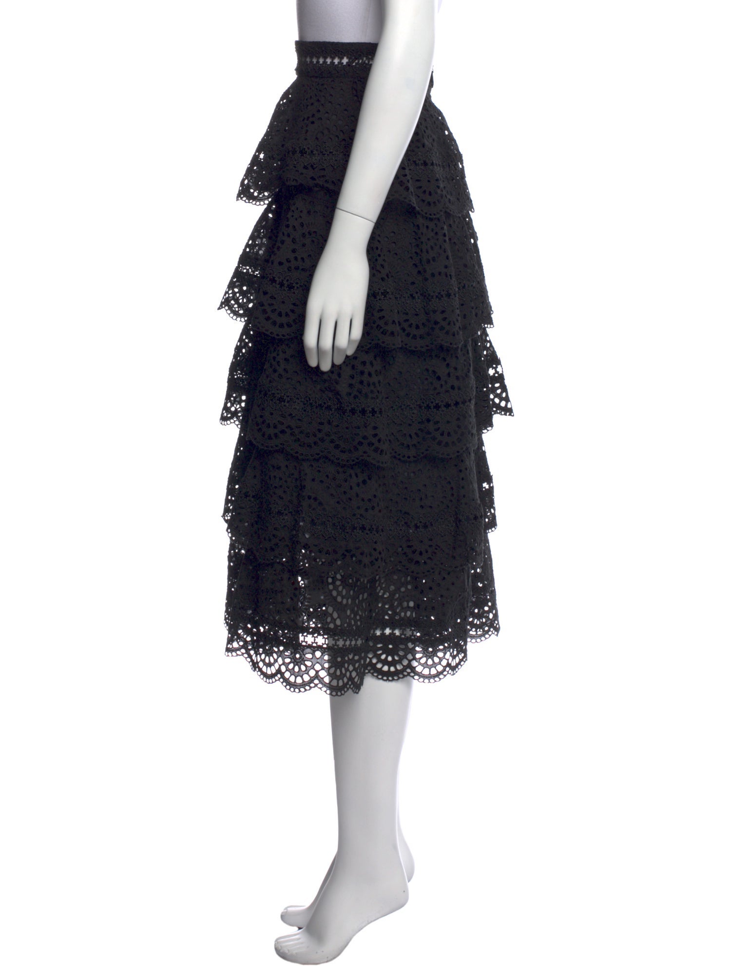 Zimmermann Ruffle Embellishment Midi Length Skirt