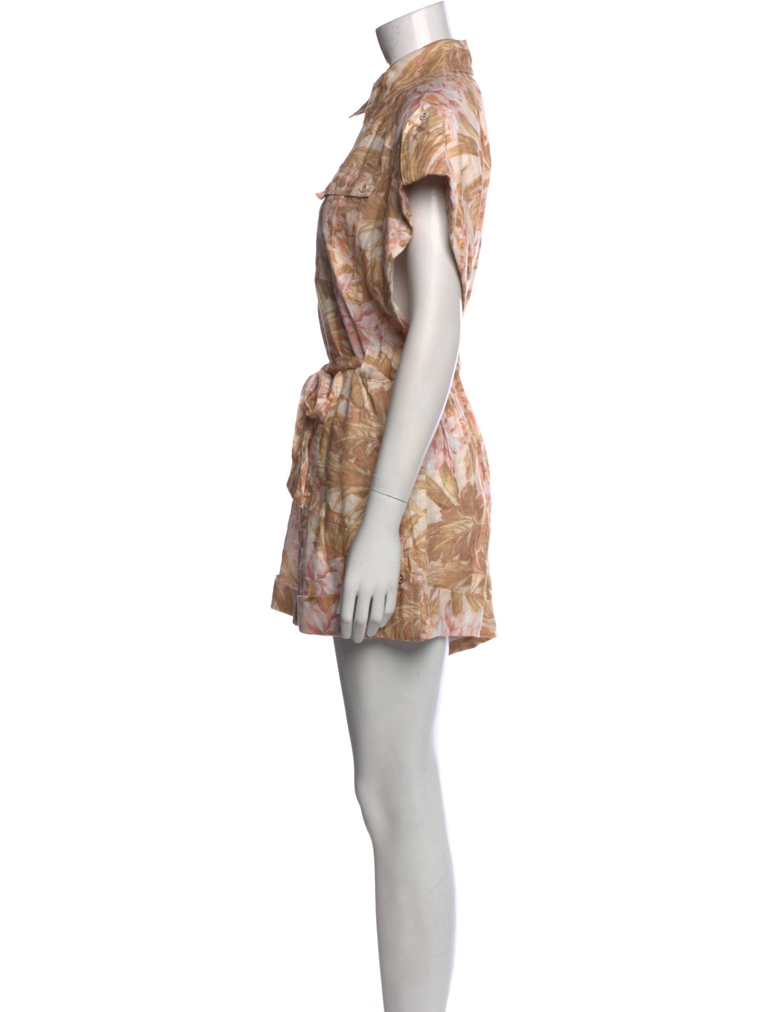 Zimmermann Linen Printed Romper