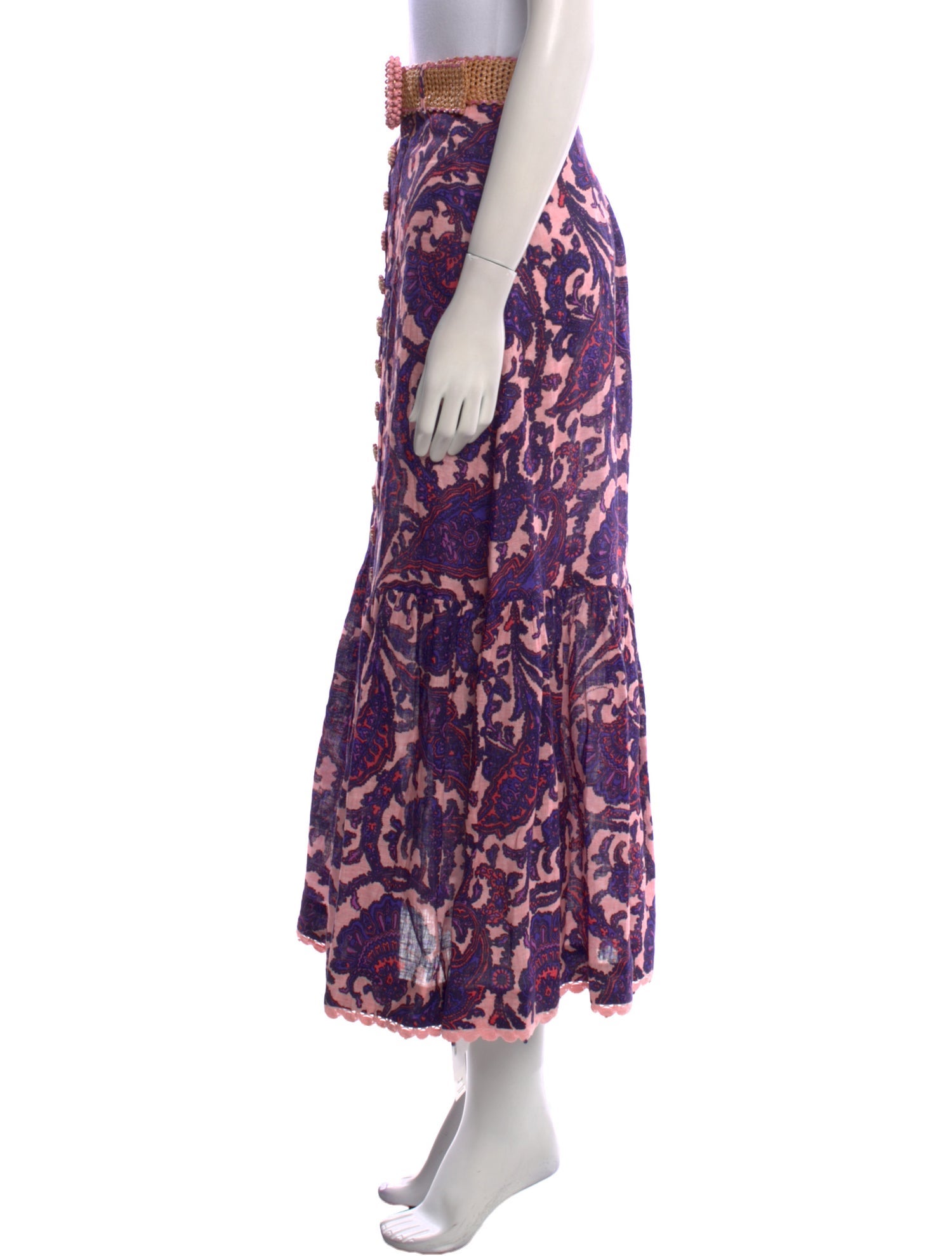 Zimmermann Linen Midi Length Skirt