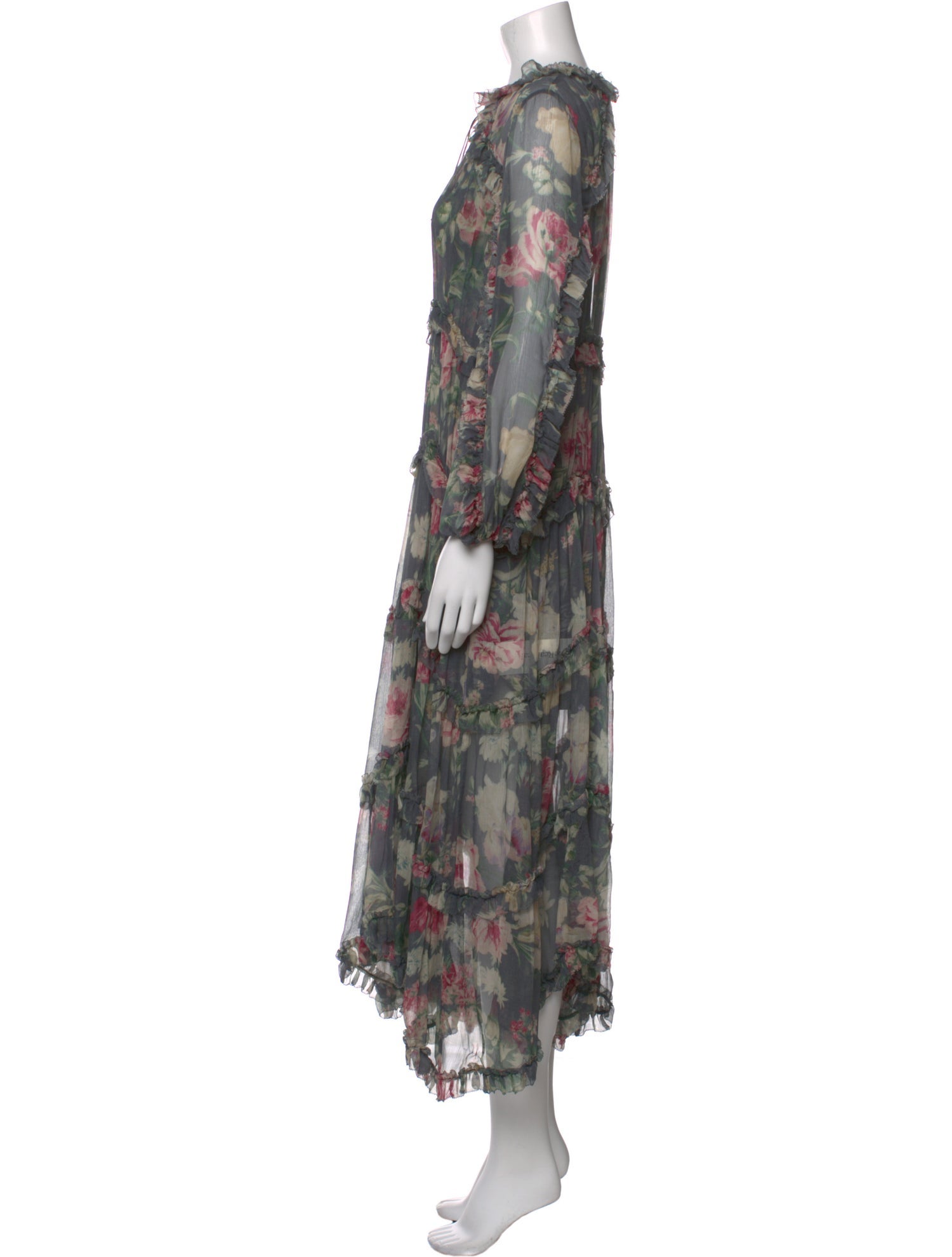 Zimmermann Floral Print Long Dress