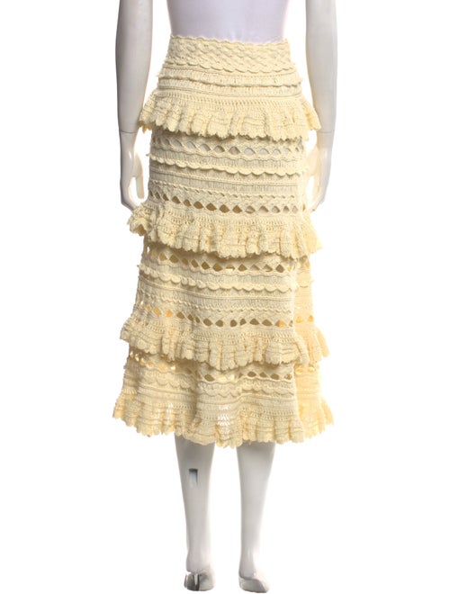 Zimmermann Scalloped Accent Midi Length Skirt