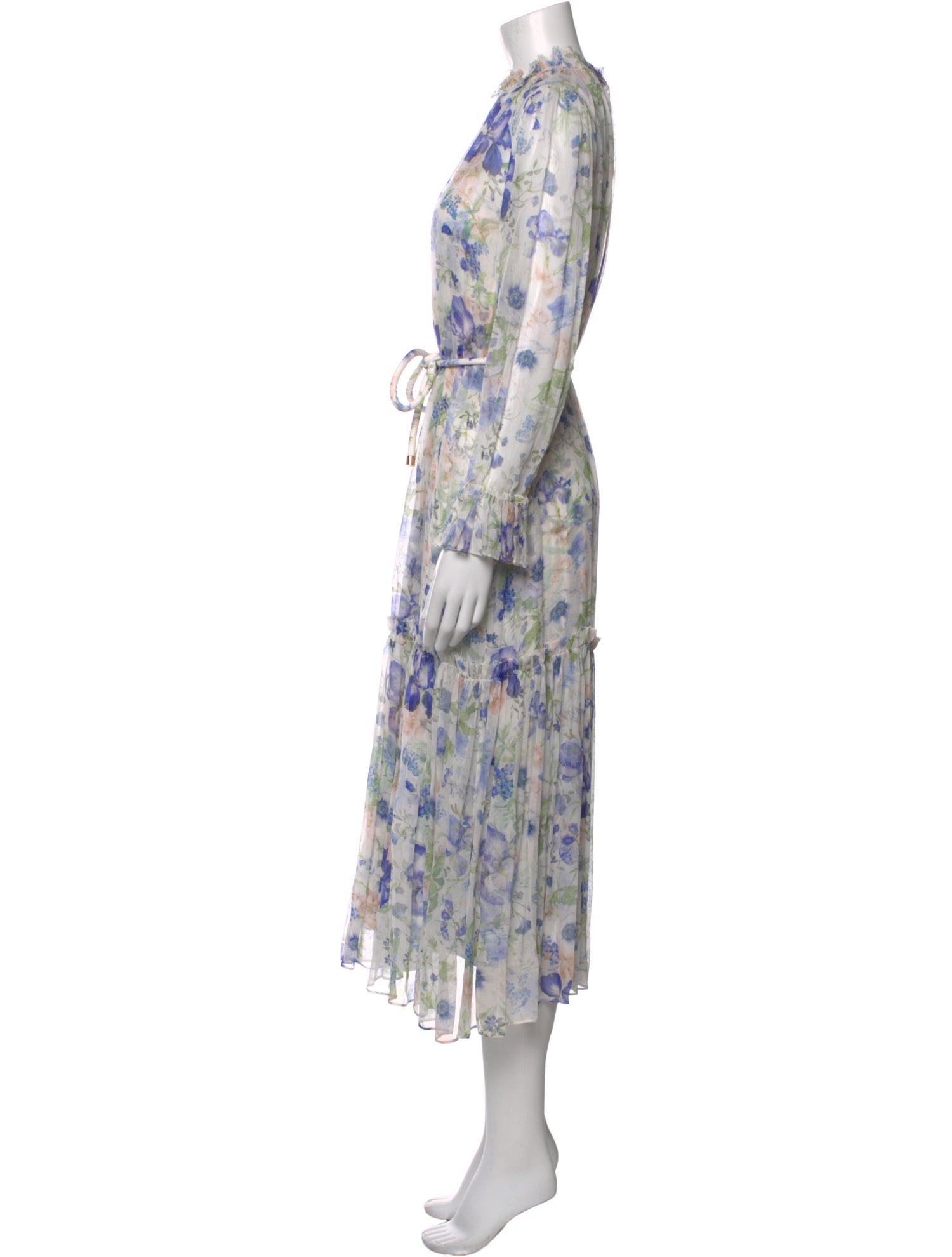 Zimmermann Floral Print Midi Length Dress w/ Tags
