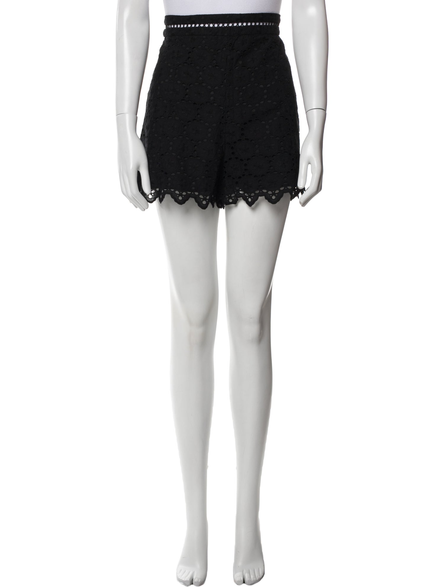 Zimmermann Lace Pattern Mini Shorts