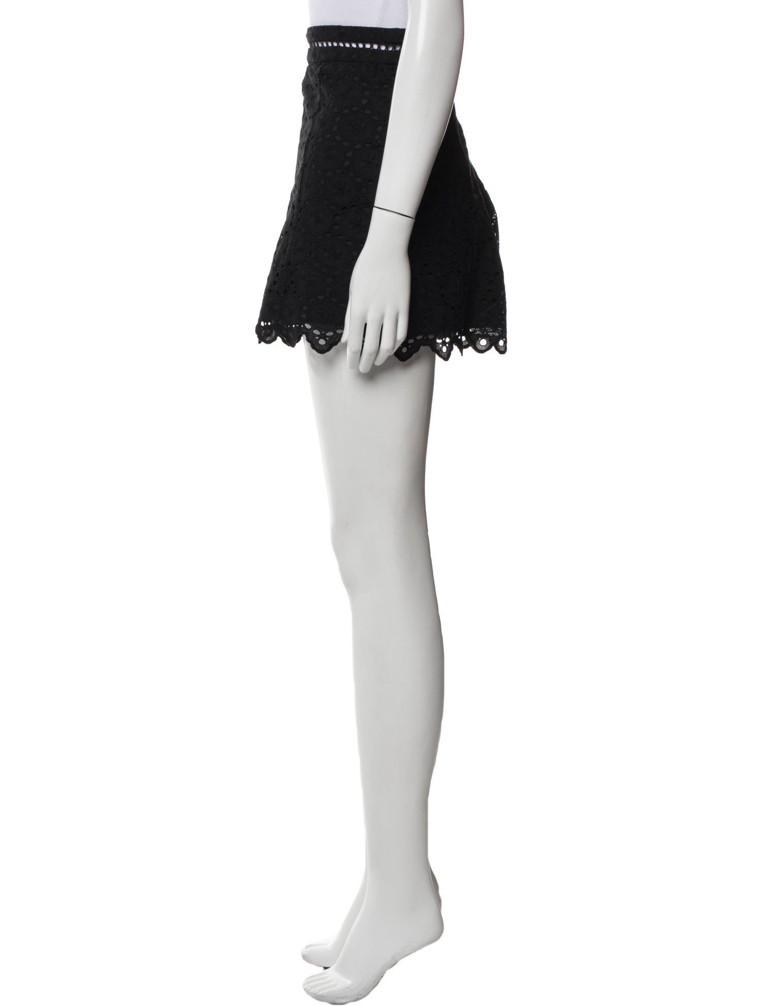 Zimmermann Lace Pattern Mini Shorts