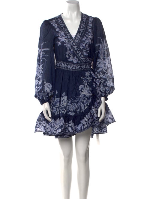 Zimmermann Floral Print Mini Dress