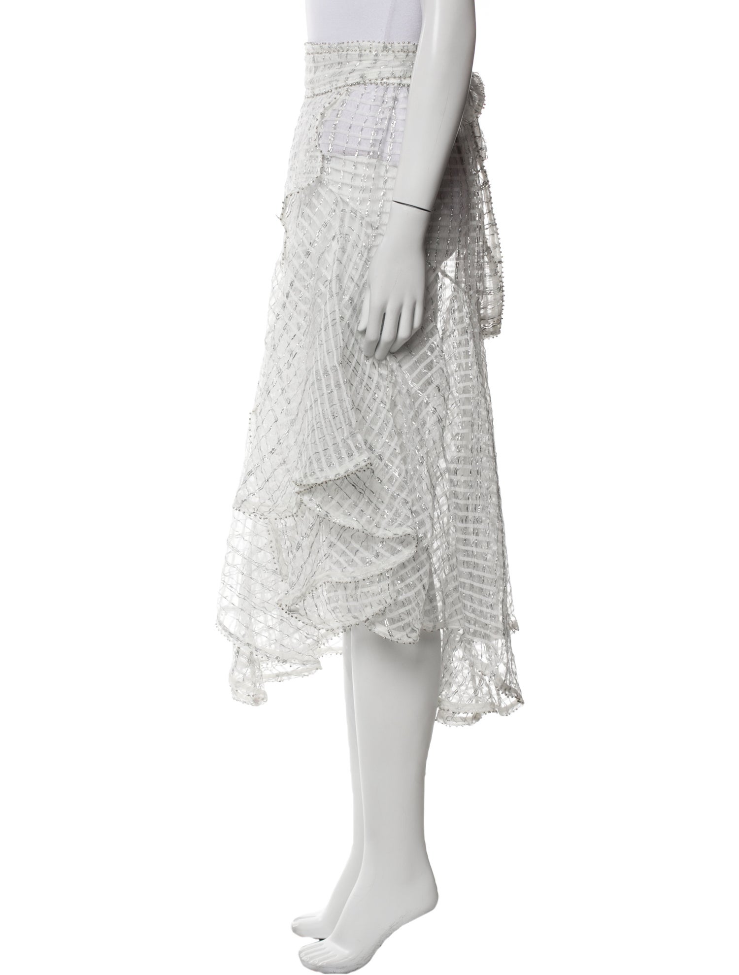 Zimmermann Lace Pattern Midi Length Skirt