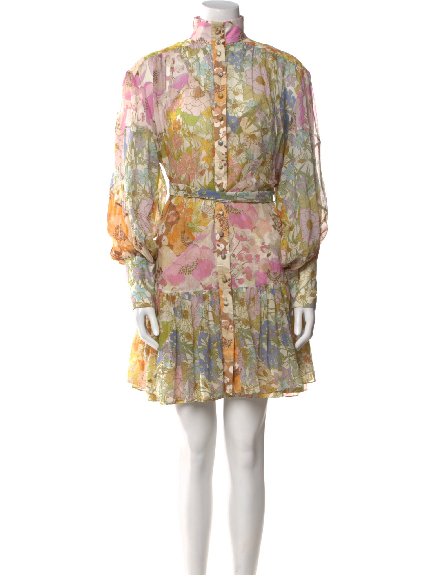 Zimmermann Floral Print Mini Dress