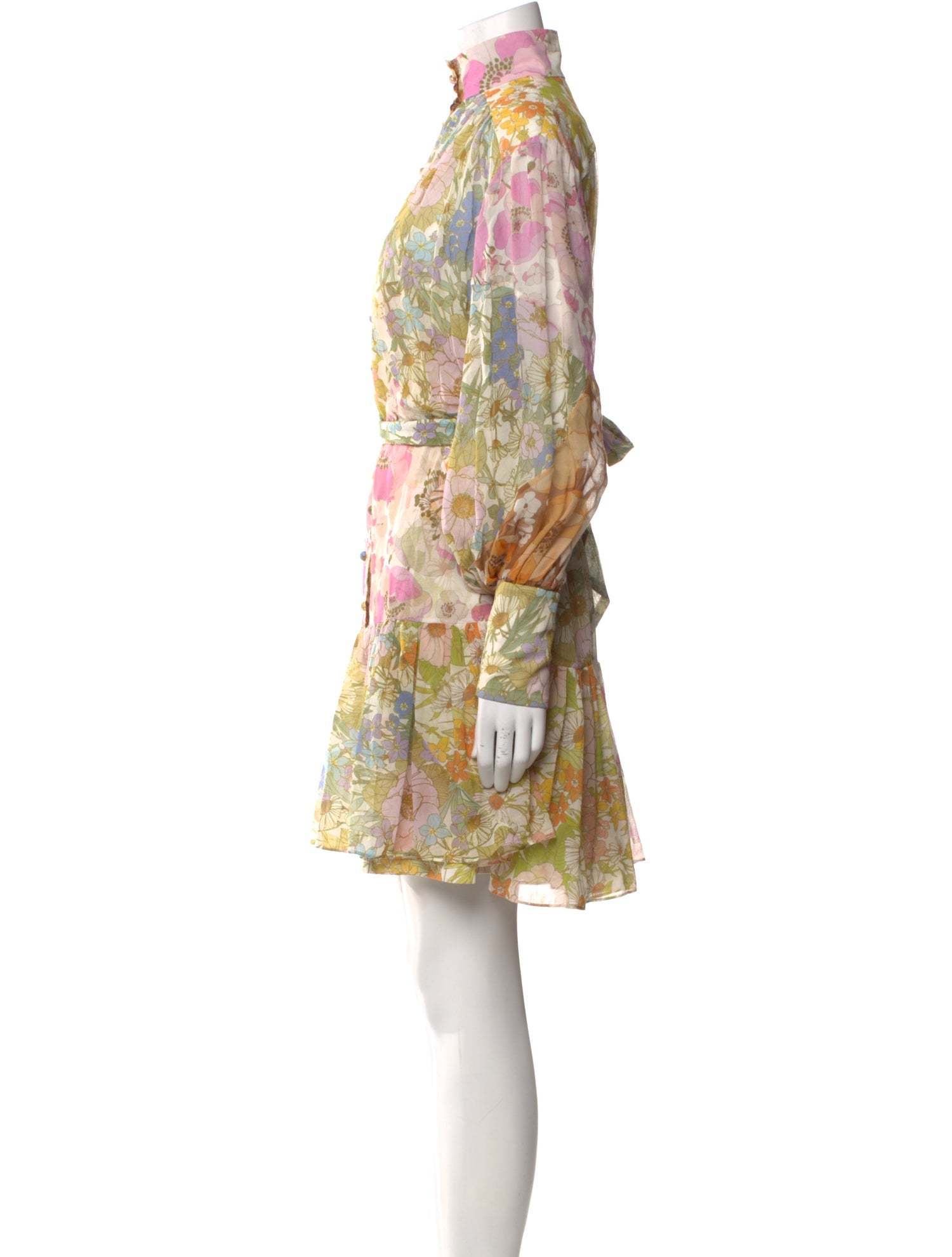 Zimmermann Floral Print Mini Dress