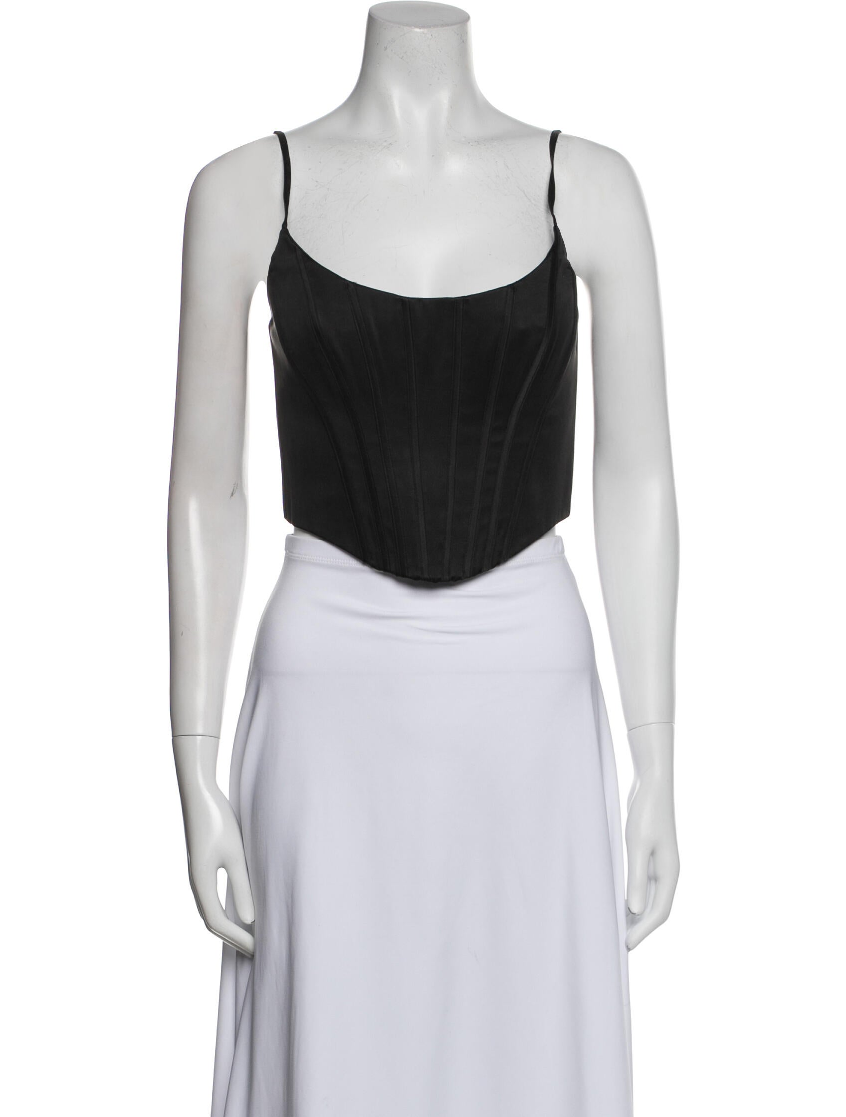 Zimmermann Silk Scoop Neck Crop Top