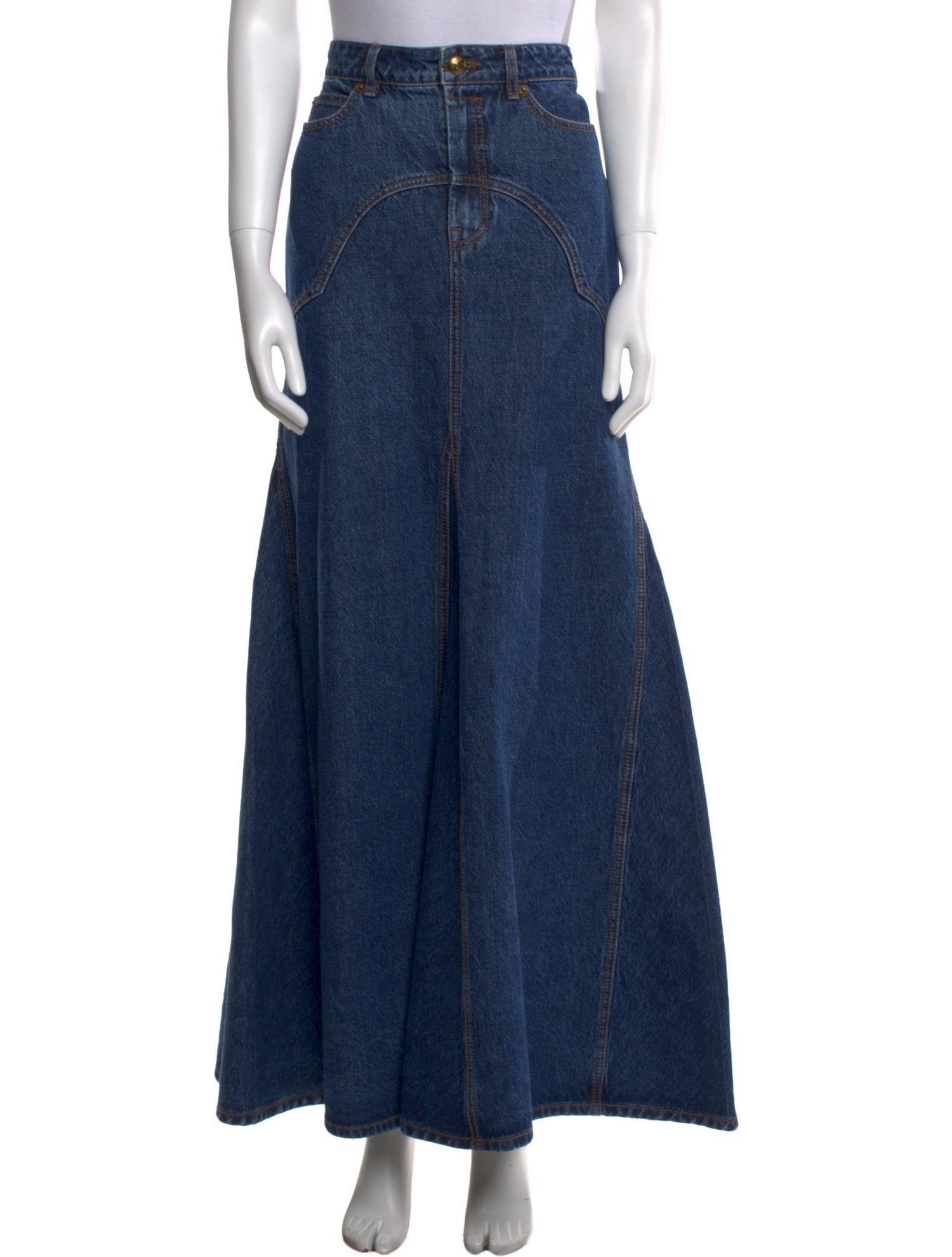 Zimmermann Embroidered Accent Long Skirt