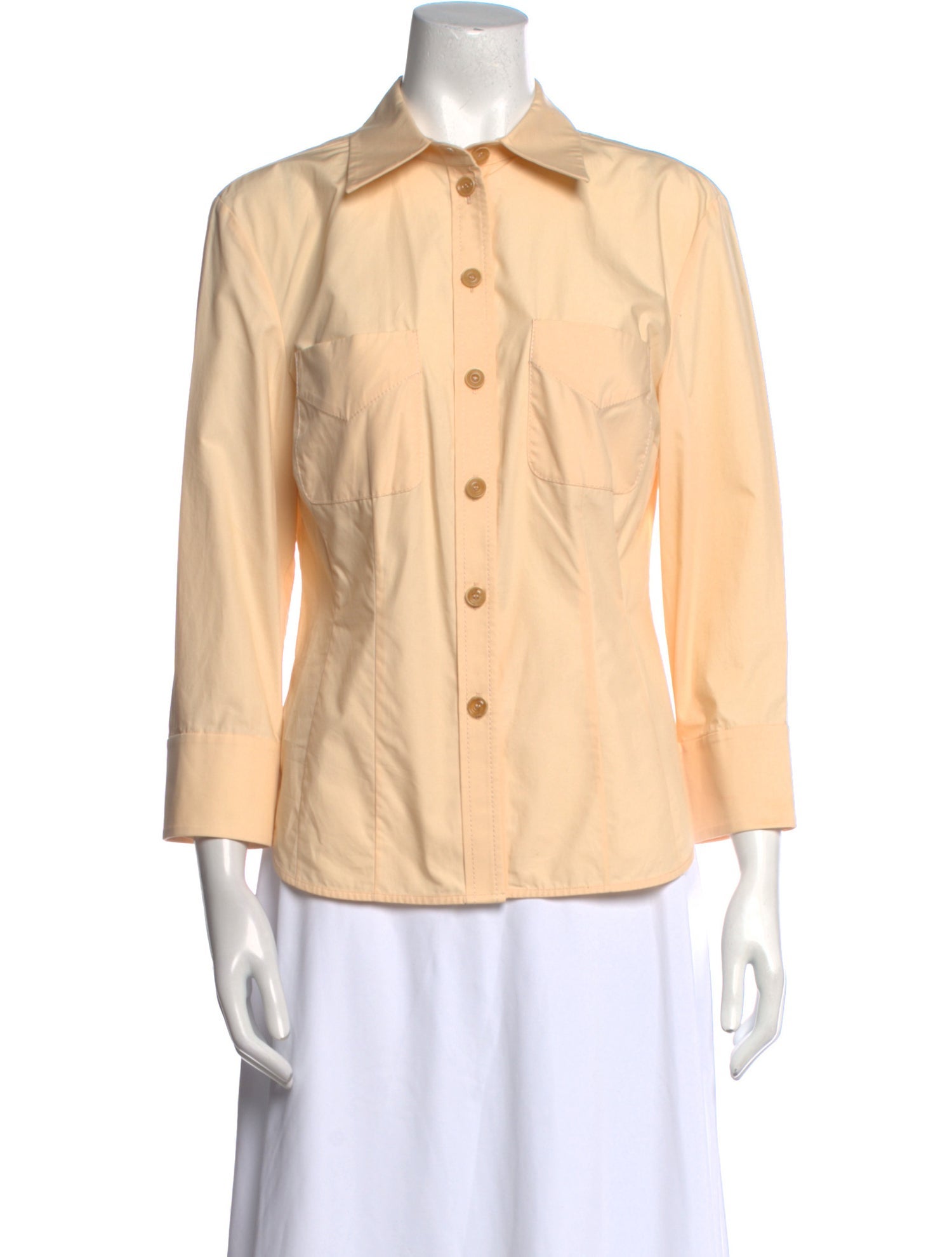 Zimmermann Three-Quarter Sleeve Button-Up Top