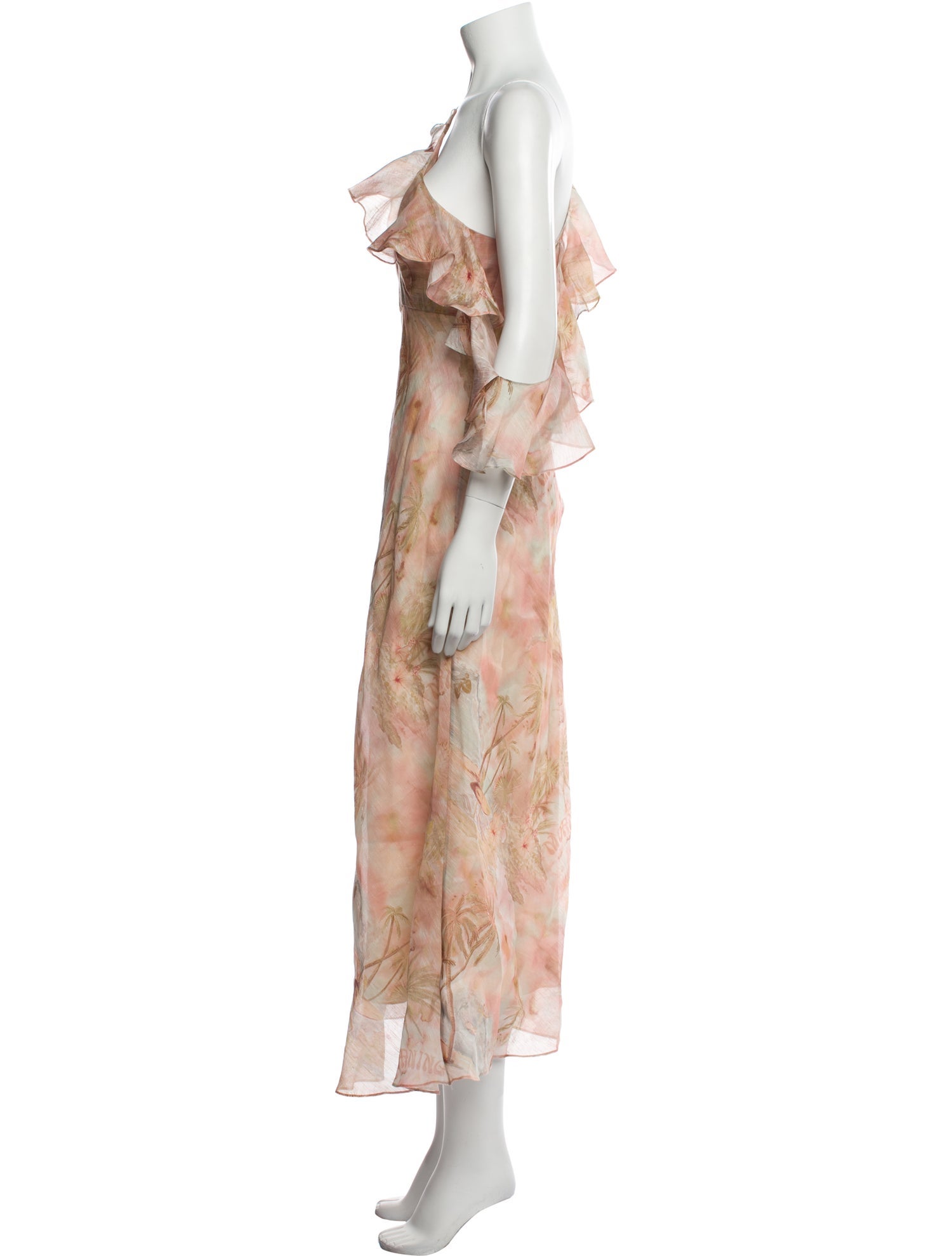 Zimmermann Floral Print Midi Length Dress