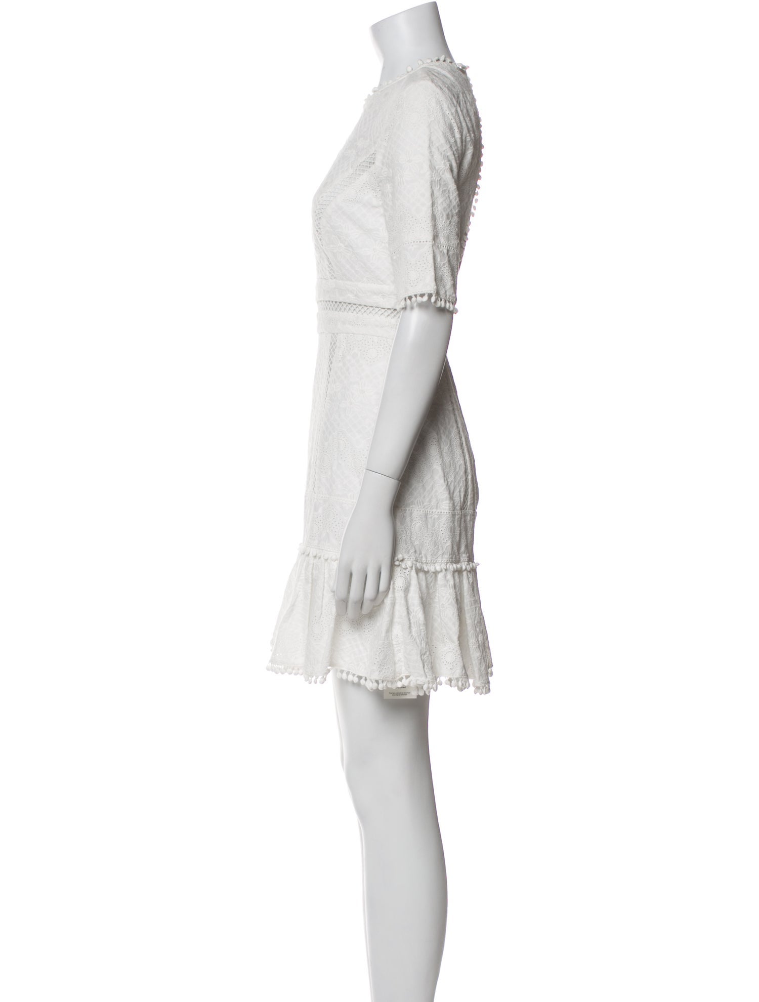 Zimmermann Crew Neck Mini Dress