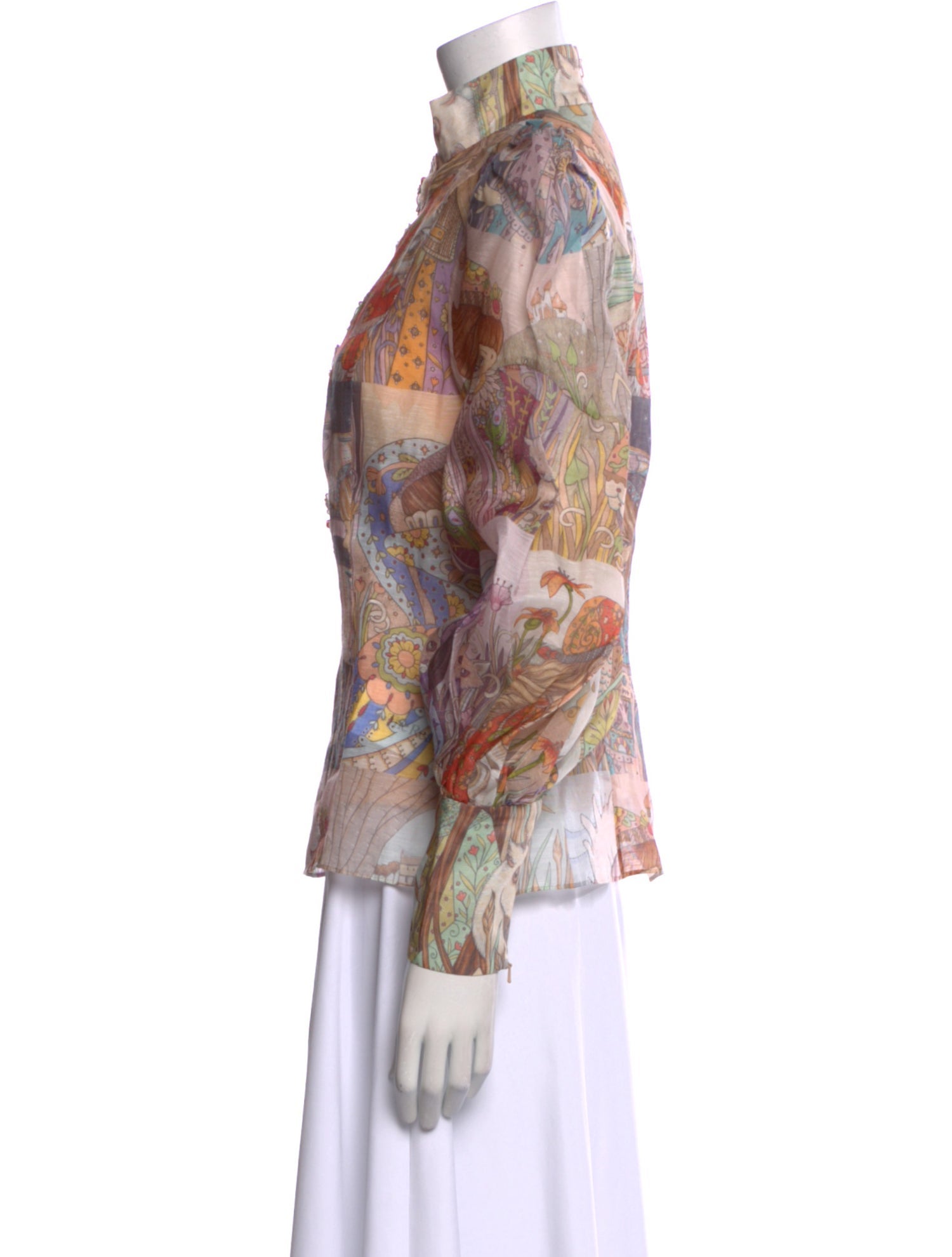 Zimmermann Silk Printed Blouse