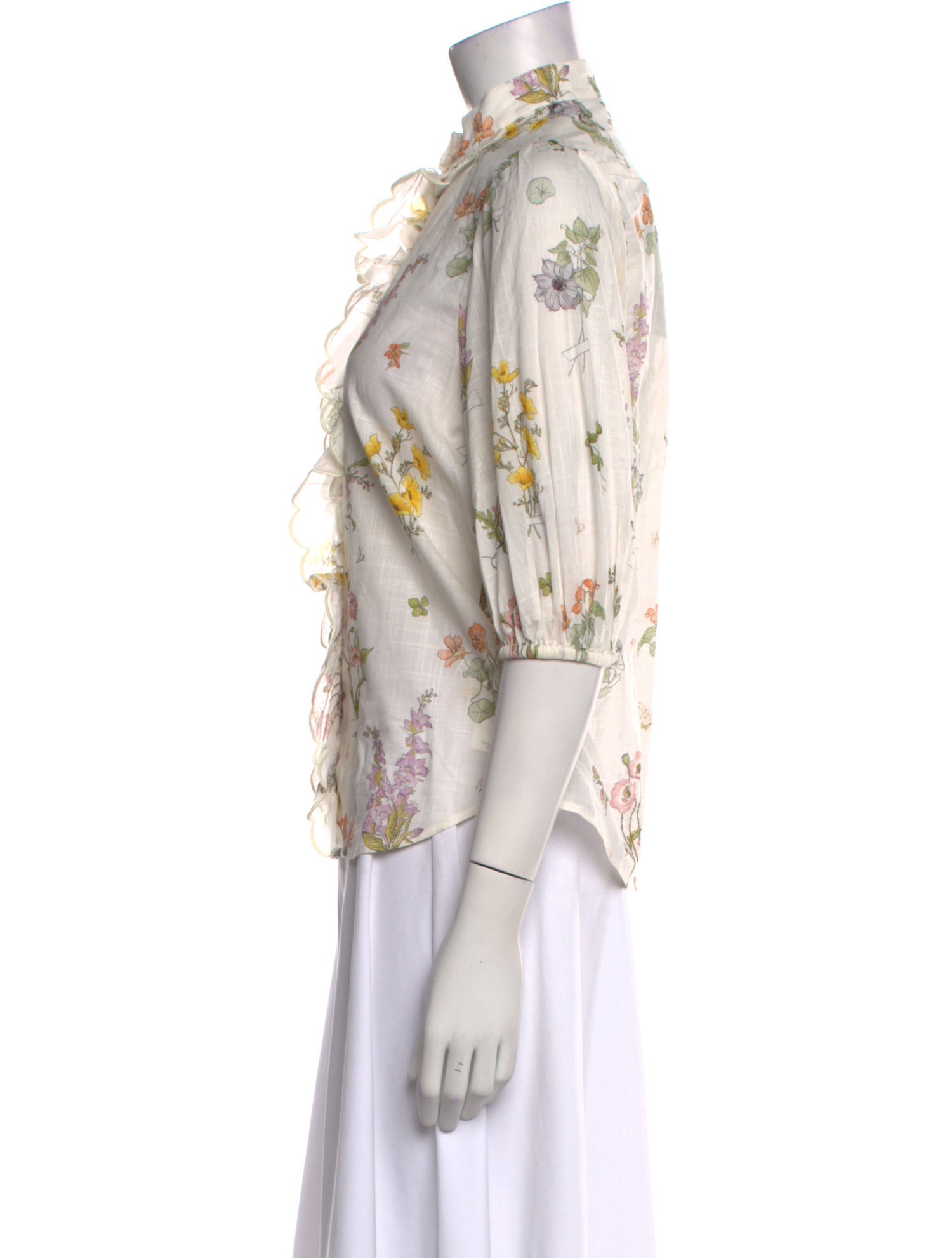 Zimmermann Jeannie scallop blouse Floral Print Blouse w/ Tags