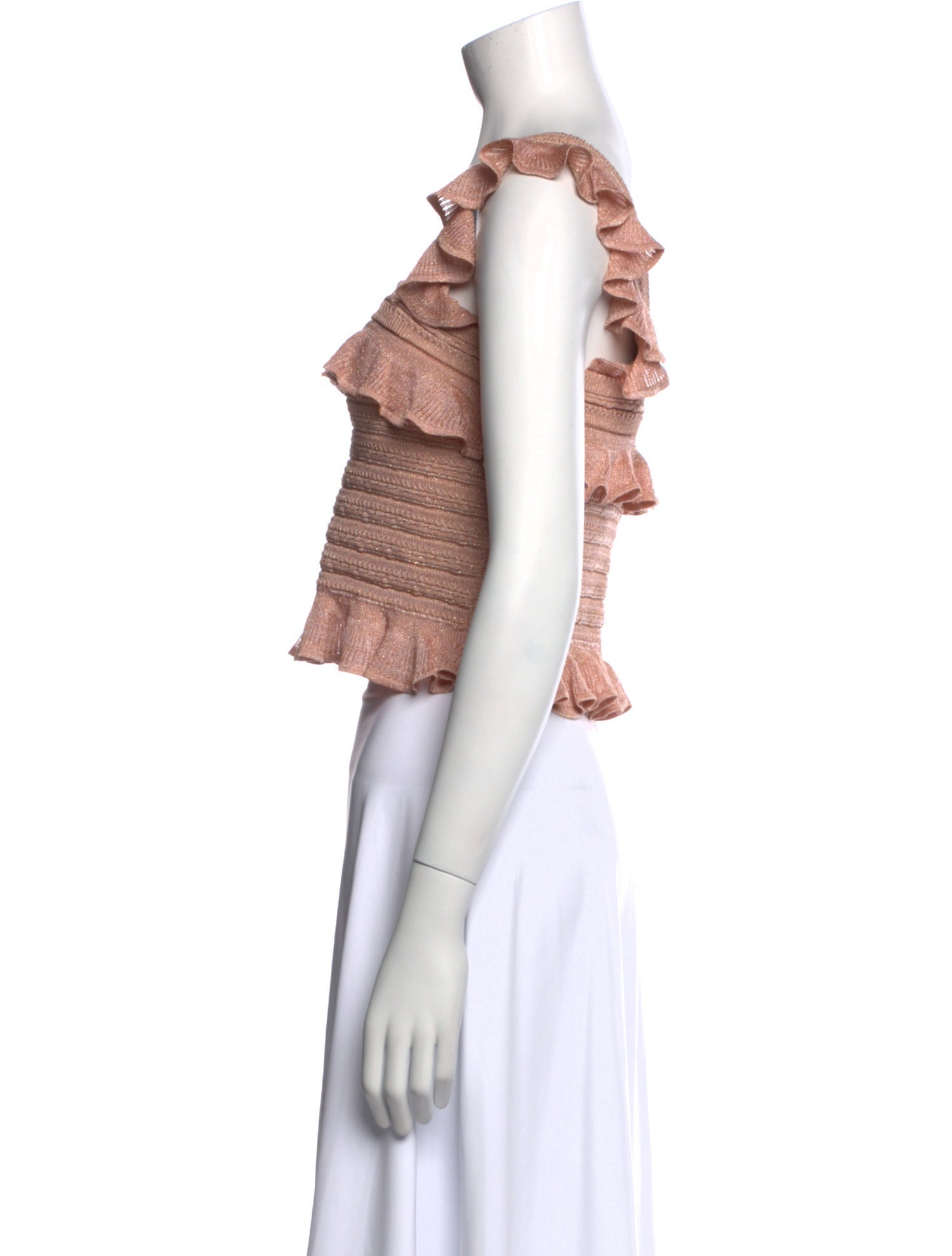 Zimmermann Square Neckline Sleeveless Crop Top