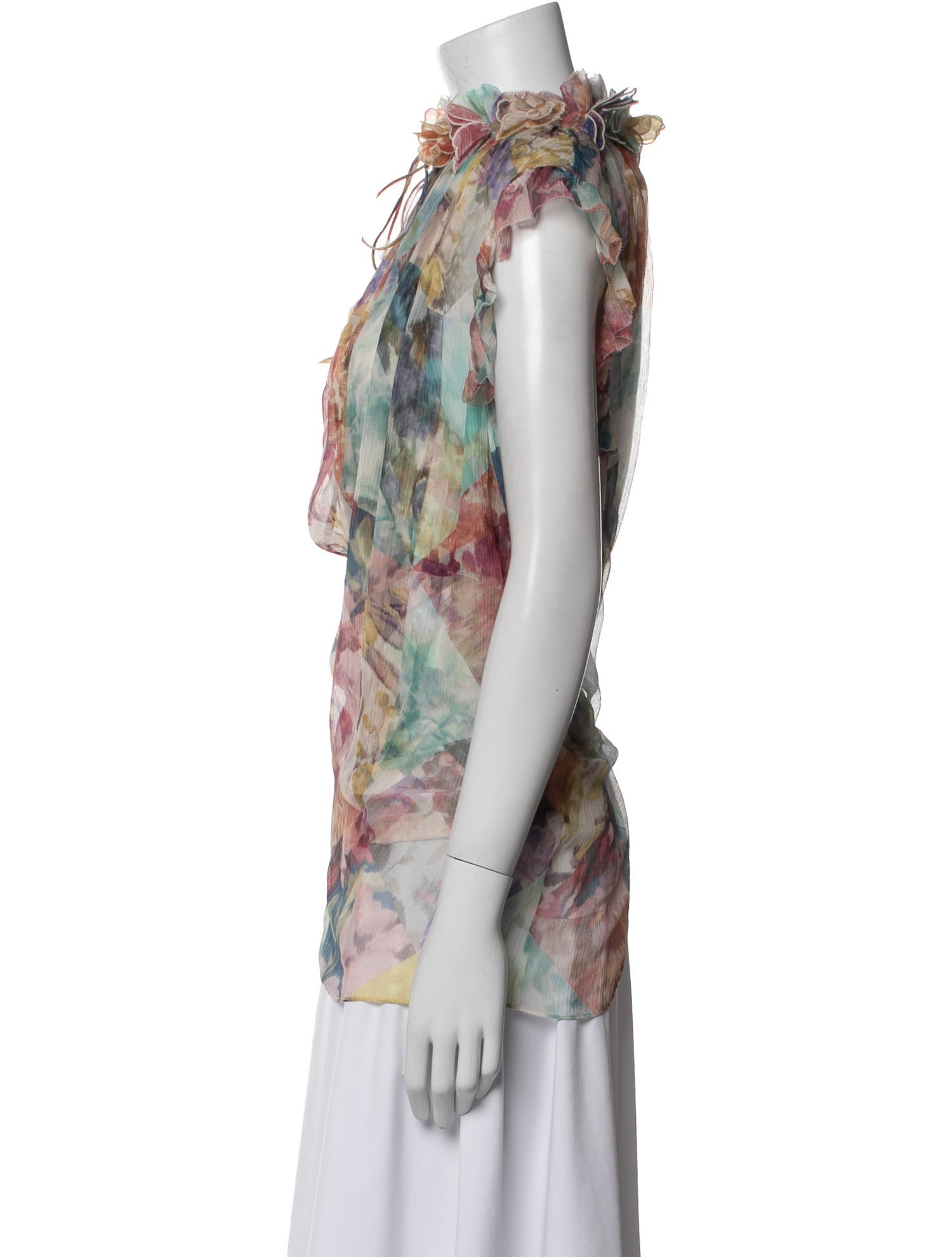 Zimmermann Silk Floral Print Blouse w/ Tags