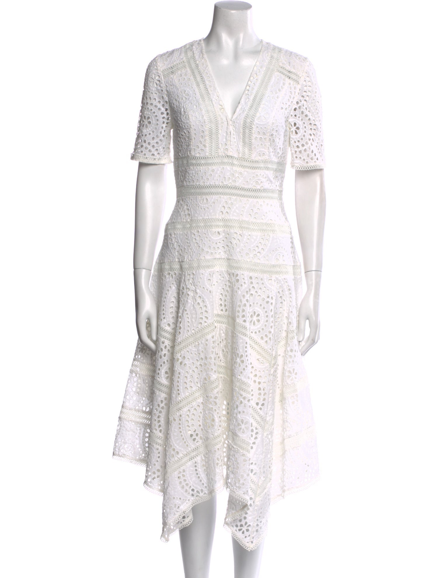 Zimmermann V-Neck Midi Length Dress