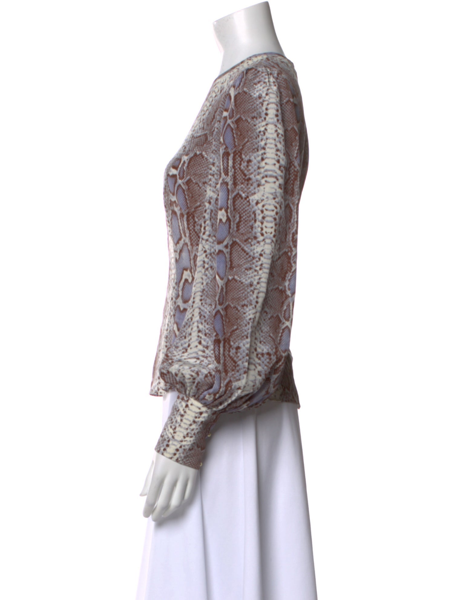 Zimmermann Silk Animal Print Blouse