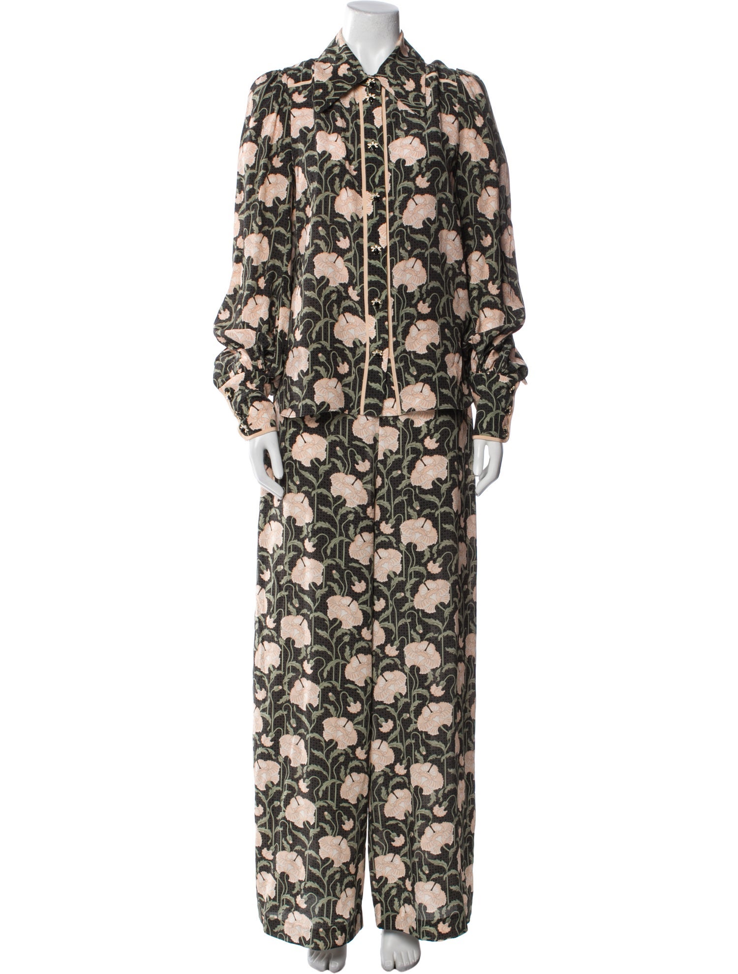 Zimmermann Silk Floral Print Pant Set