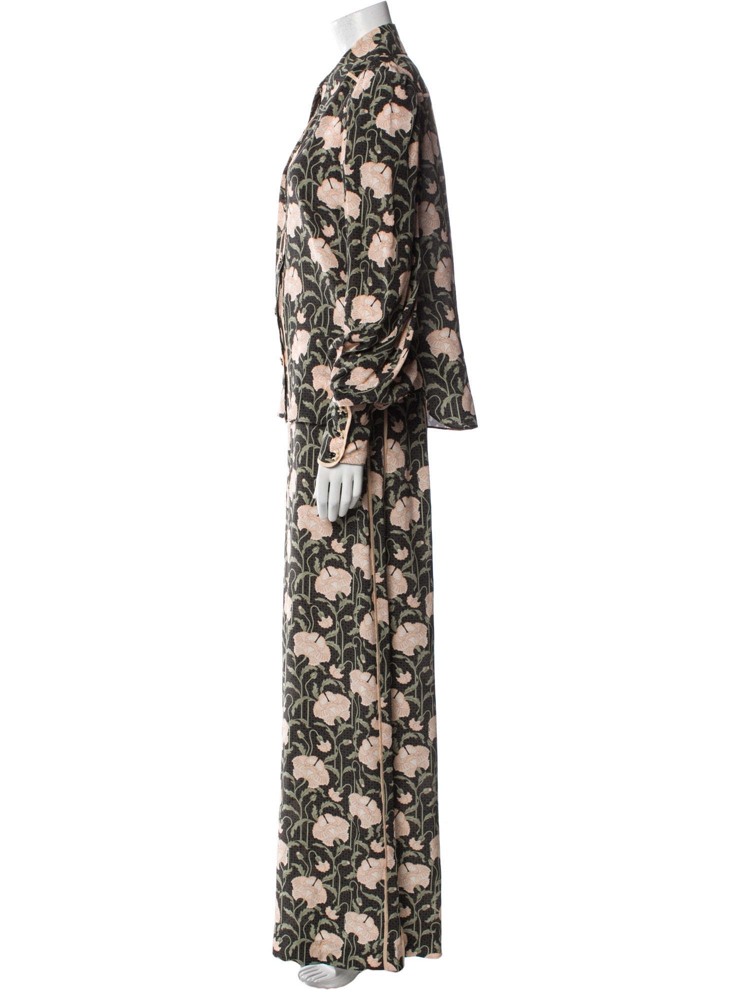 Zimmermann Silk Floral Print Pant Set
