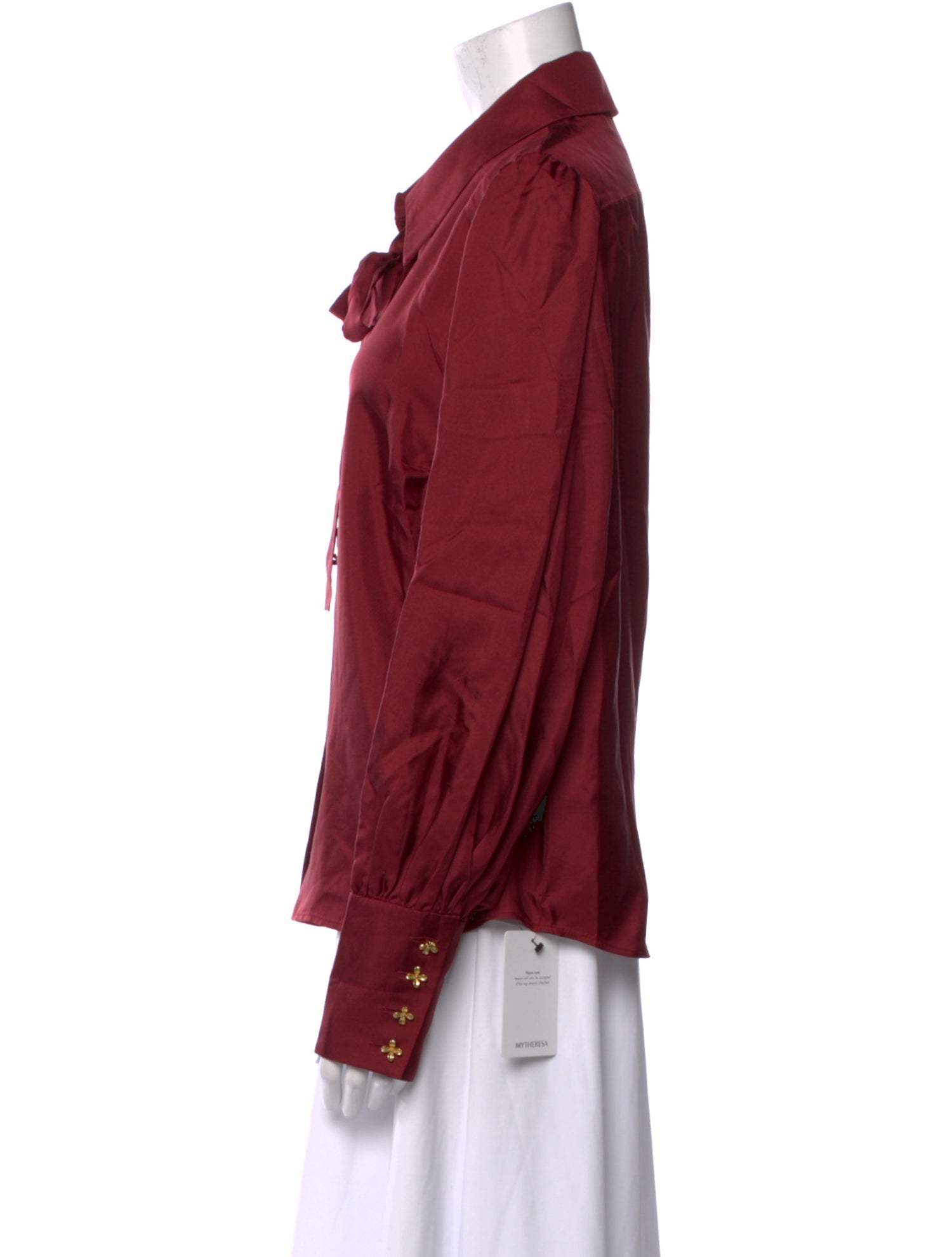 Zimmermann Silk Long Sleeve Button-Up Top w/ Tags