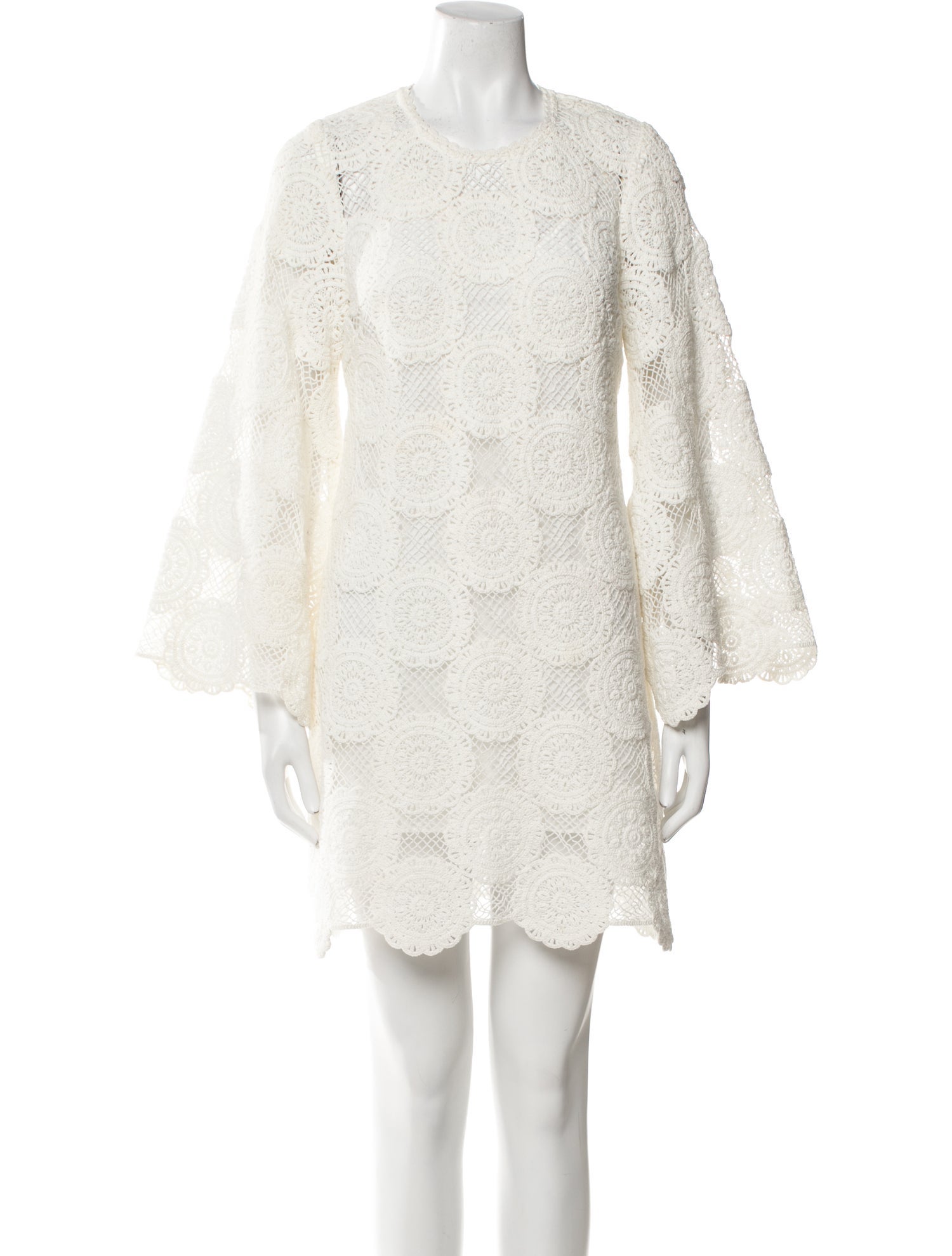 Zimmermann Lace Pattern Mini Dress