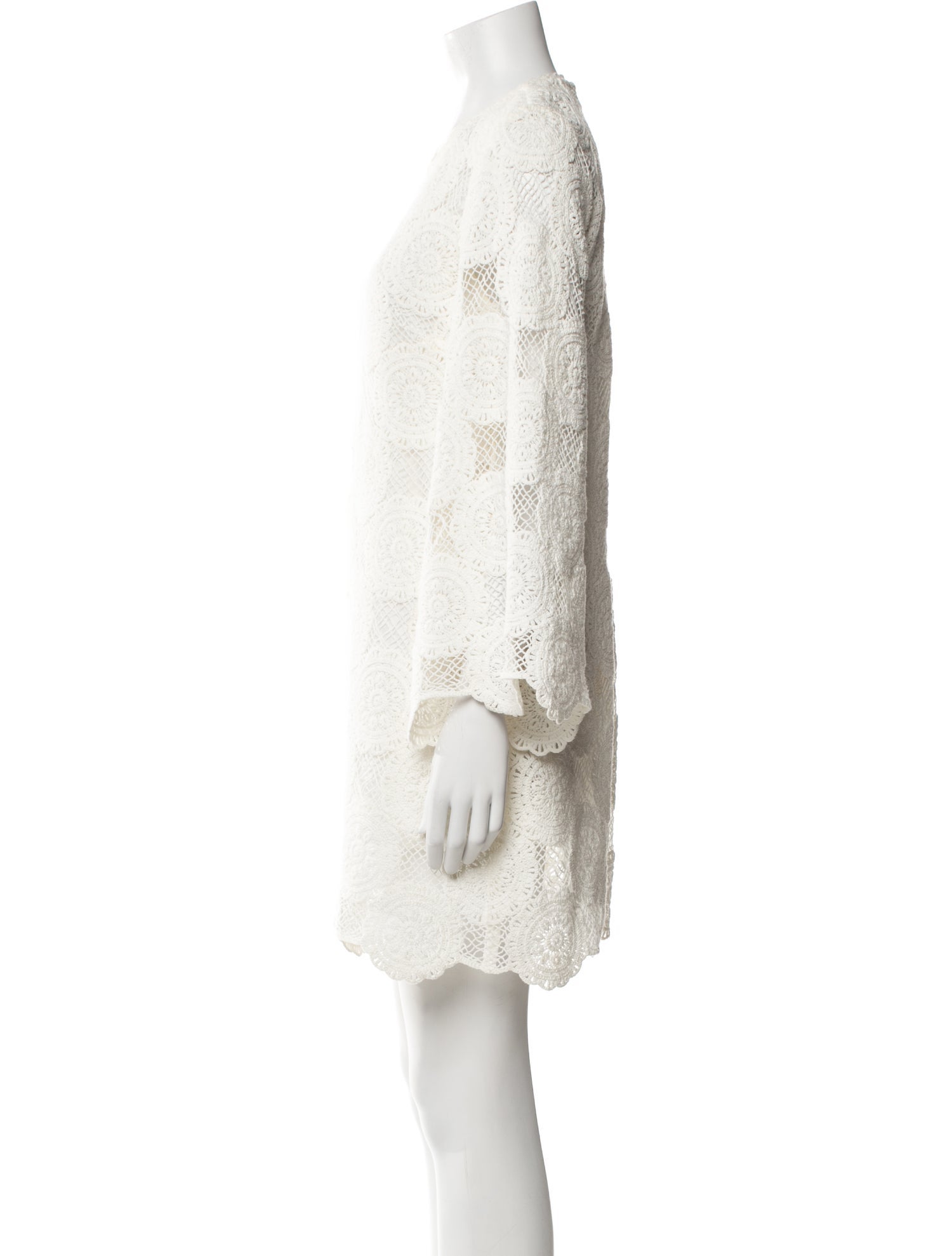 Zimmermann Lace Pattern Mini Dress