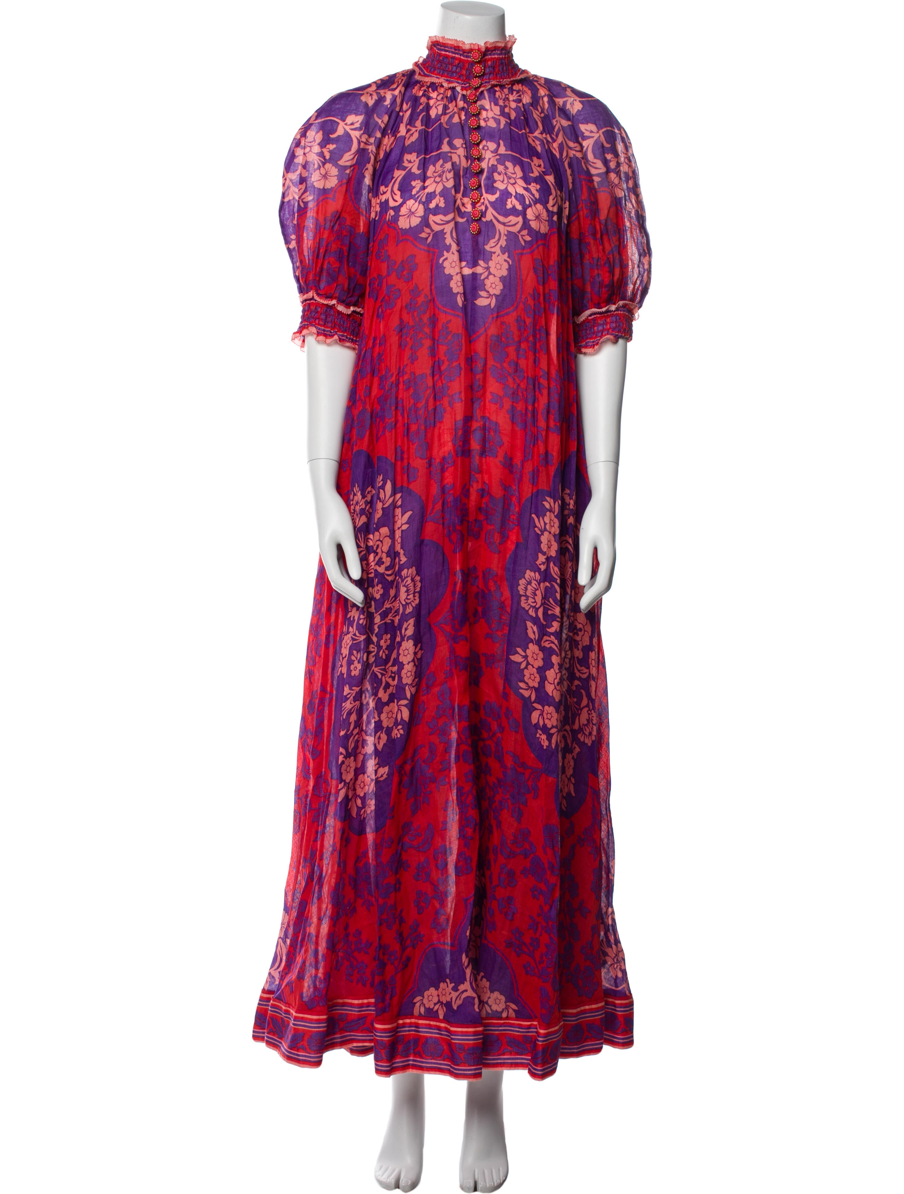 Zimmermann Floral Print Long Dress