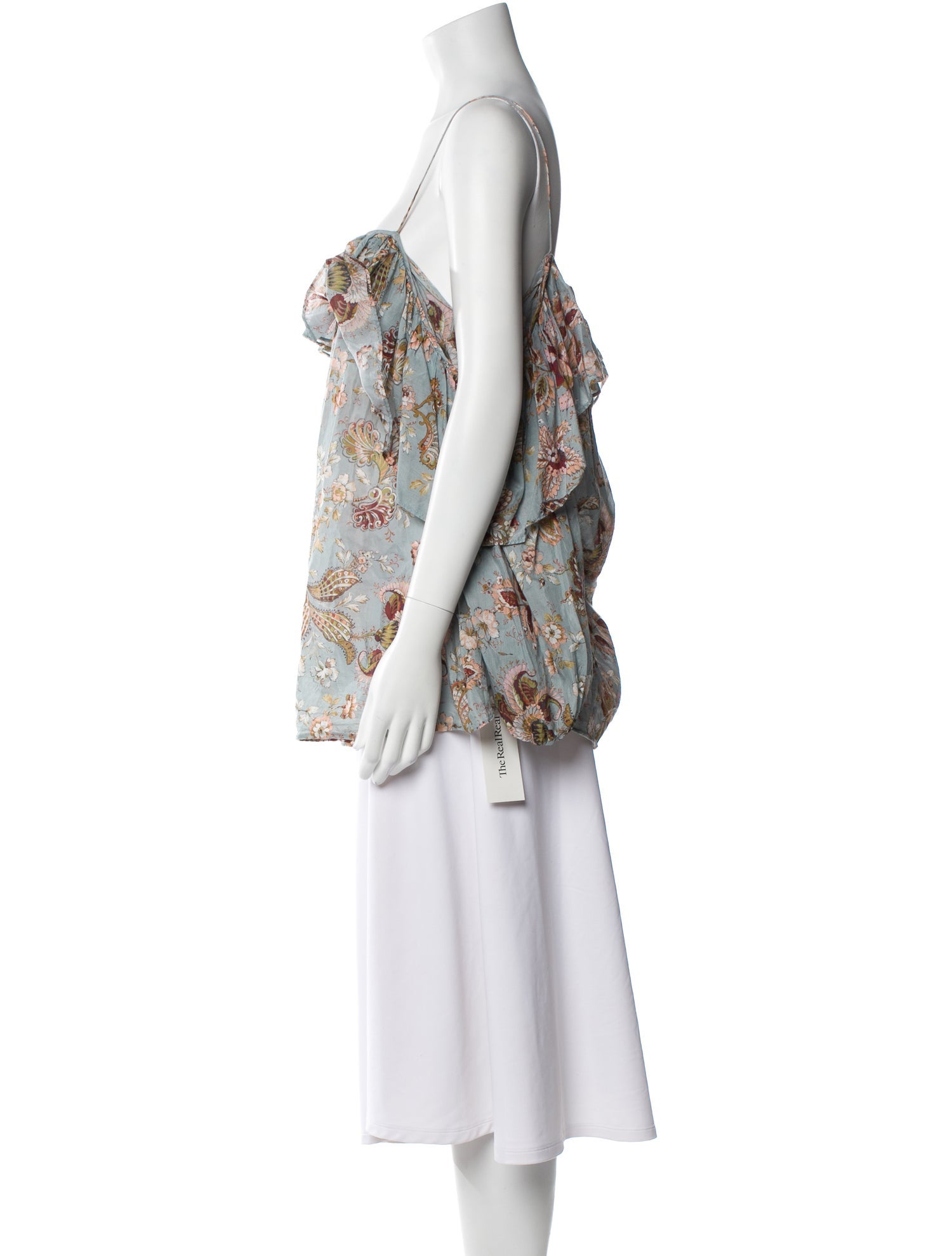 Zimmermann Floral Print Square Neckline Tunic